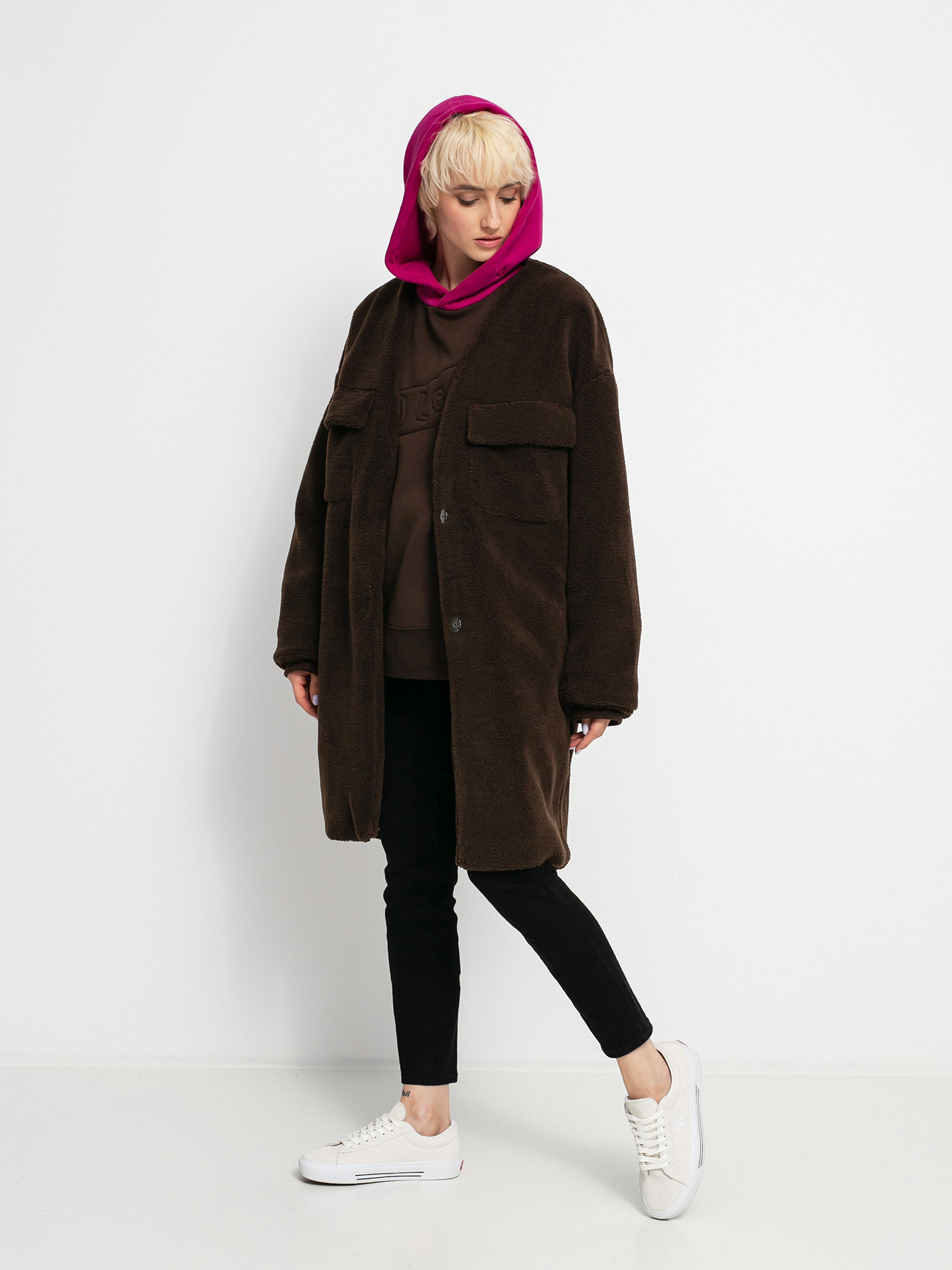 Płaszcz Volcom Eesypeesy Coat Wmn (dark brown)