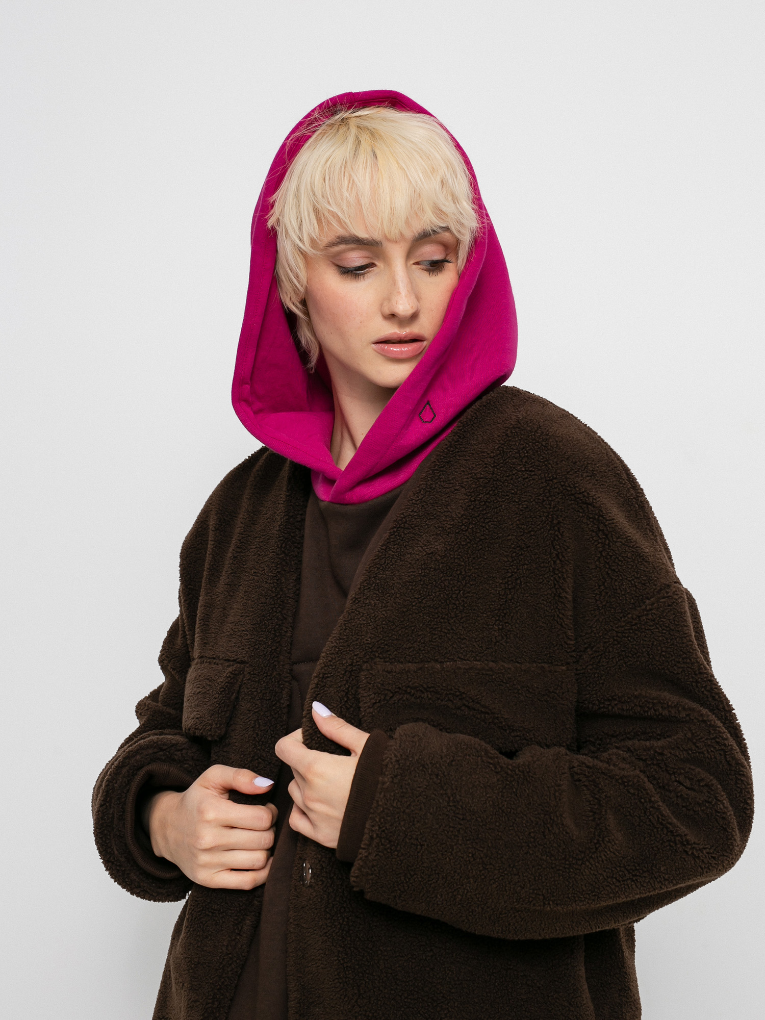 Płaszcz Volcom Eesypeesy Coat Wmn (dark brown)