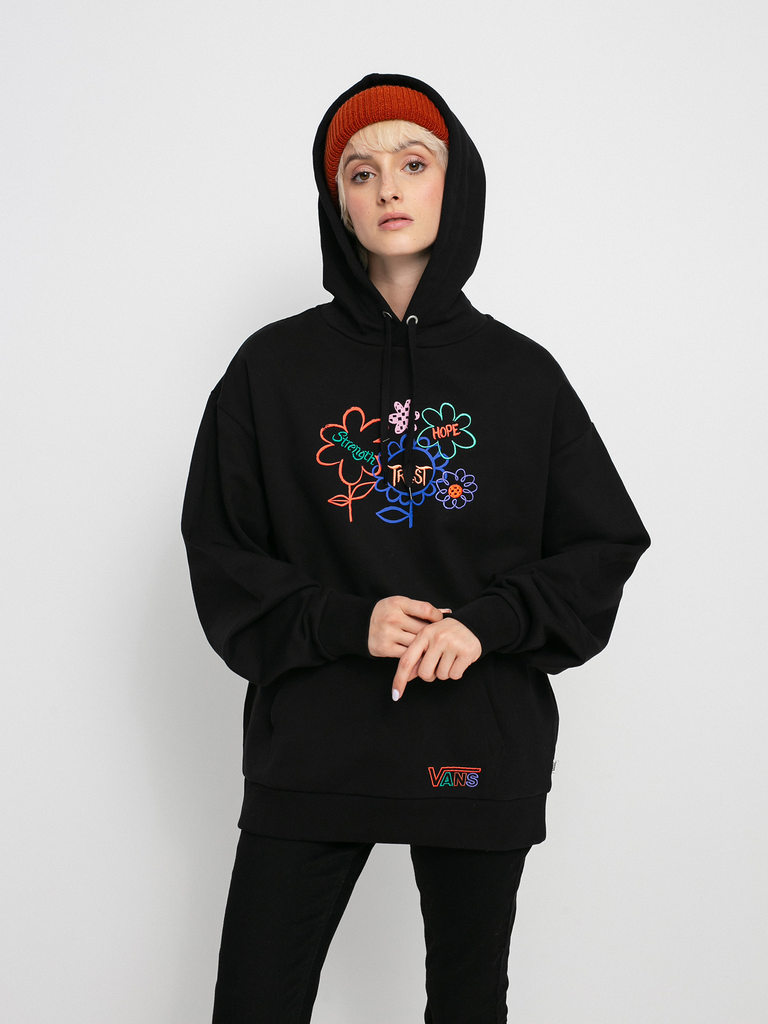 Bluza z kapturem Vans Cultivate Care HD Wmn (black)