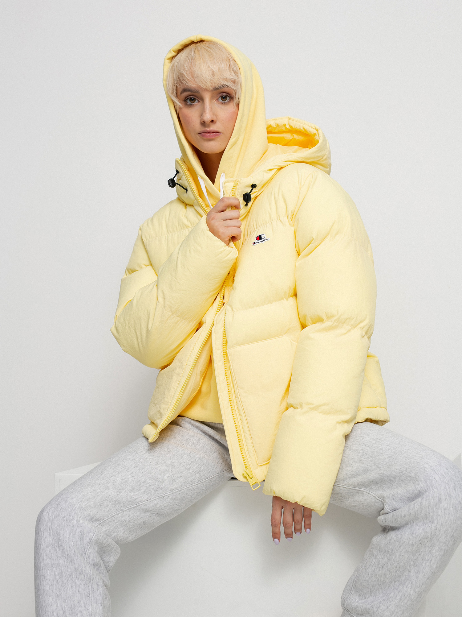 Kurtka Champion Hooded Jacket 114577 Wmn (ban)
