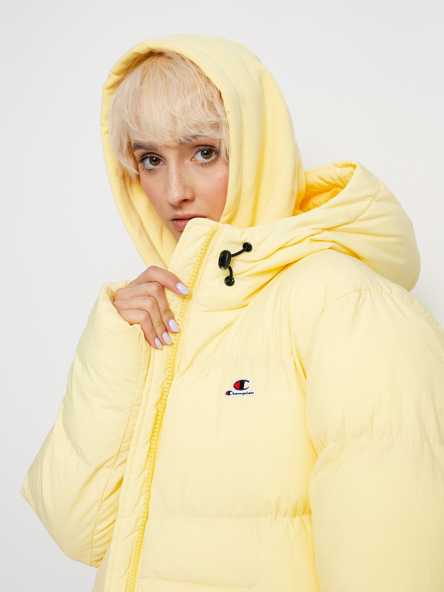 Kurtka Champion Hooded Jacket 114577 Wmn (ban)
