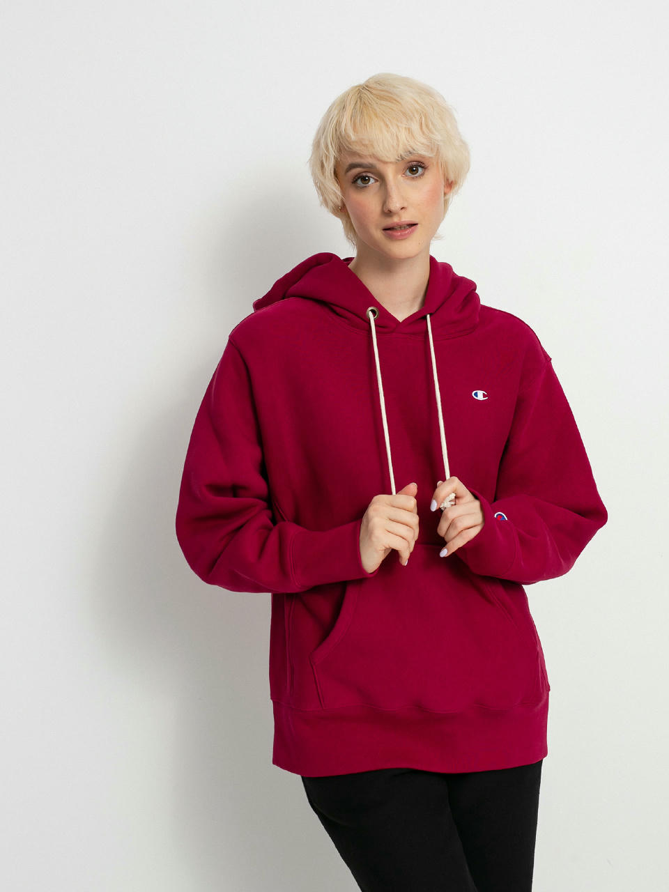 Bluza z kapturem Champion Sweatshirt HD 114778 Wmn (bre)