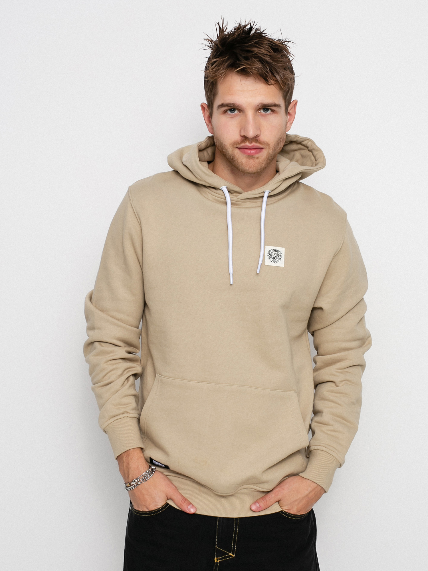 Bluza z kapturem MassDnm Patch HD (beige)