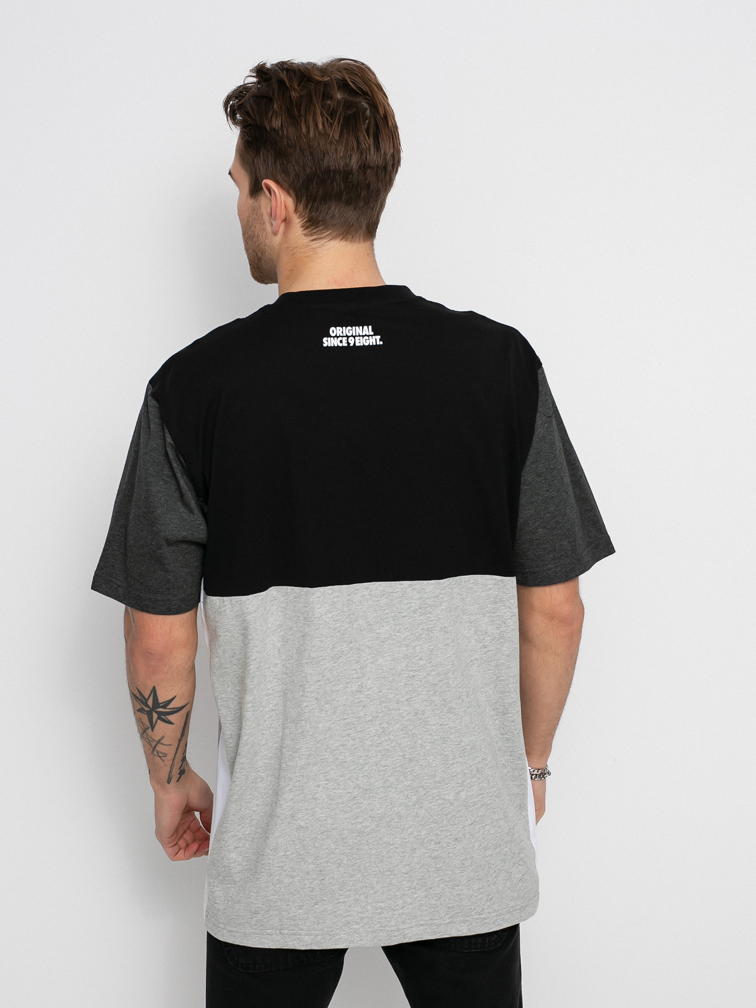 T-shirt MassDnm Moody (black/heather grey)