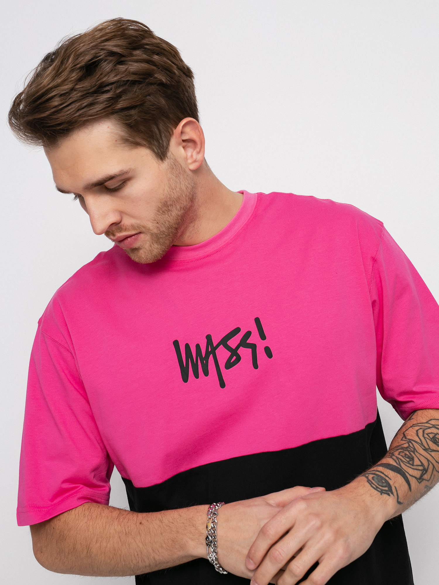 T-shirt MassDnm Result (toxic pink/black)