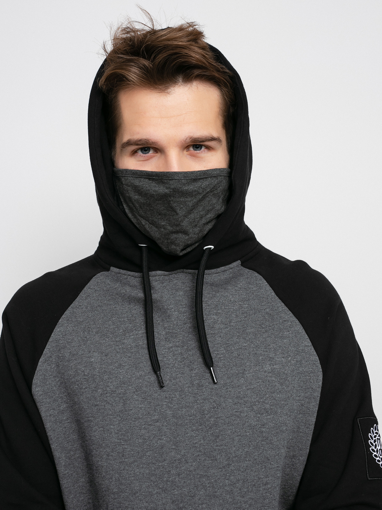 Bluza z kapturem MassDnm Berg HD (black/grey heather)