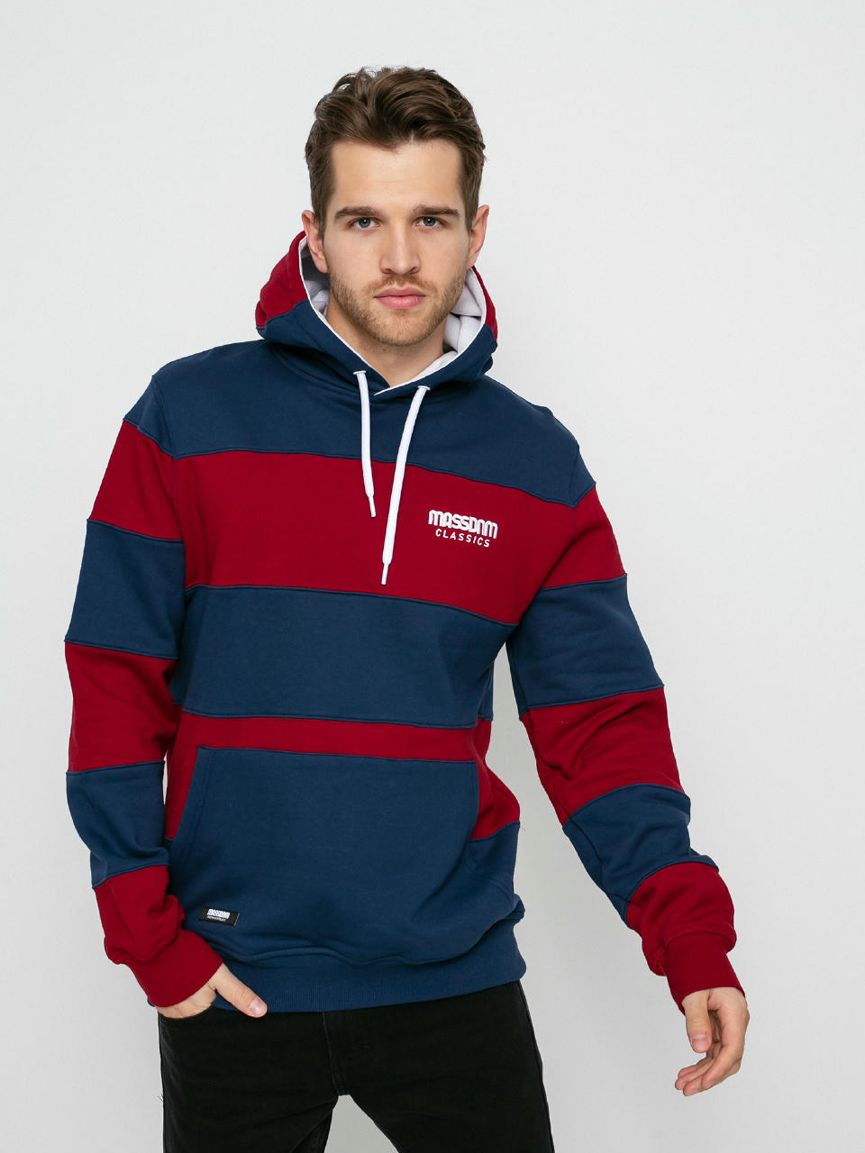 Bluza z kapturem MassDnm Rugby HD (navy/claret)