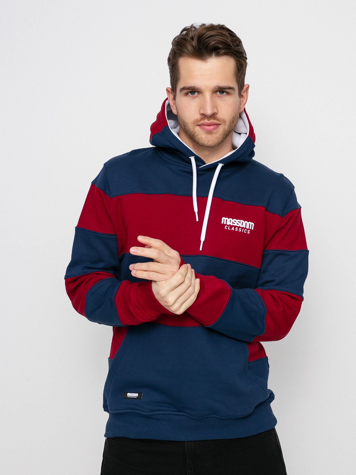 Bluza z kapturem MassDnm Rugby HD (navy/claret)