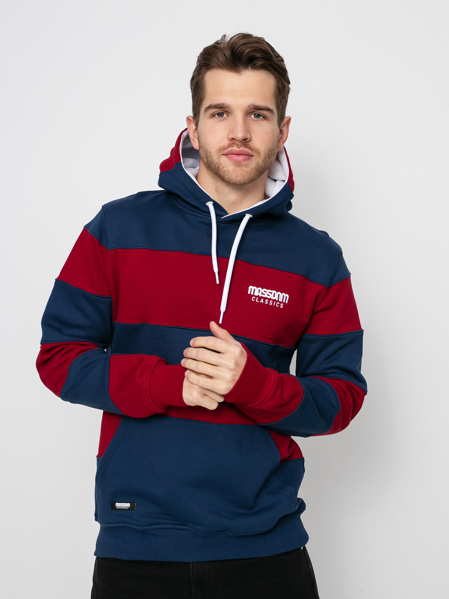 Bluza z kapturem MassDnm Rugby HD (navy/claret)