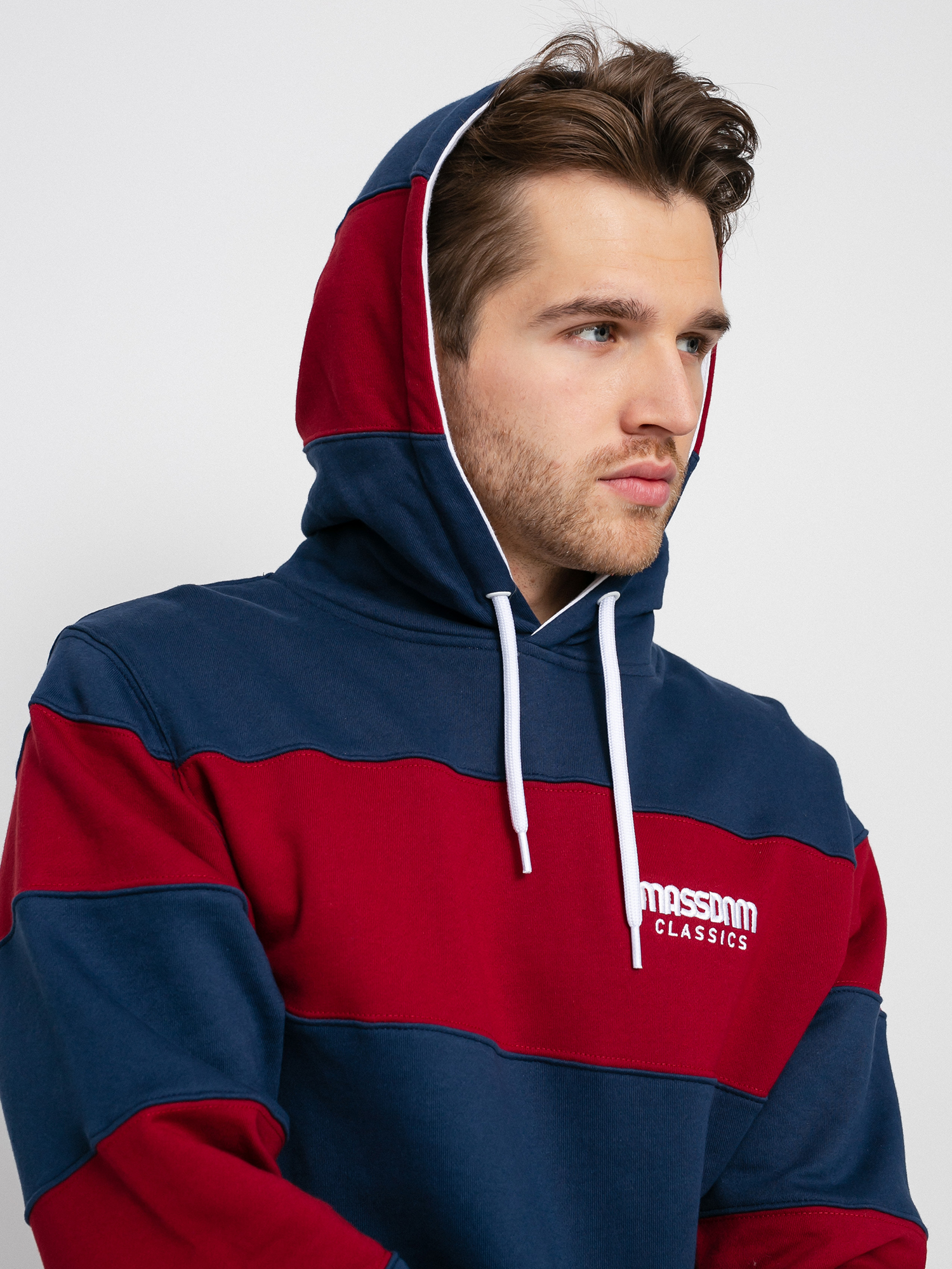 Bluza z kapturem MassDnm Rugby HD (navy/claret)