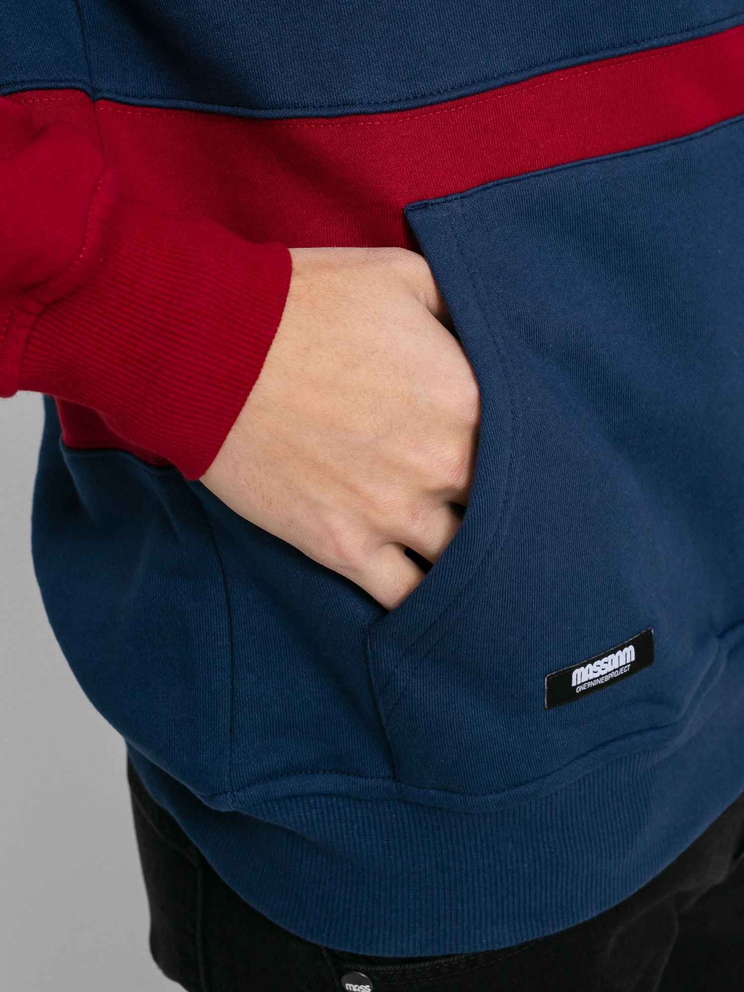 Bluza z kapturem MassDnm Rugby HD (navy/claret)