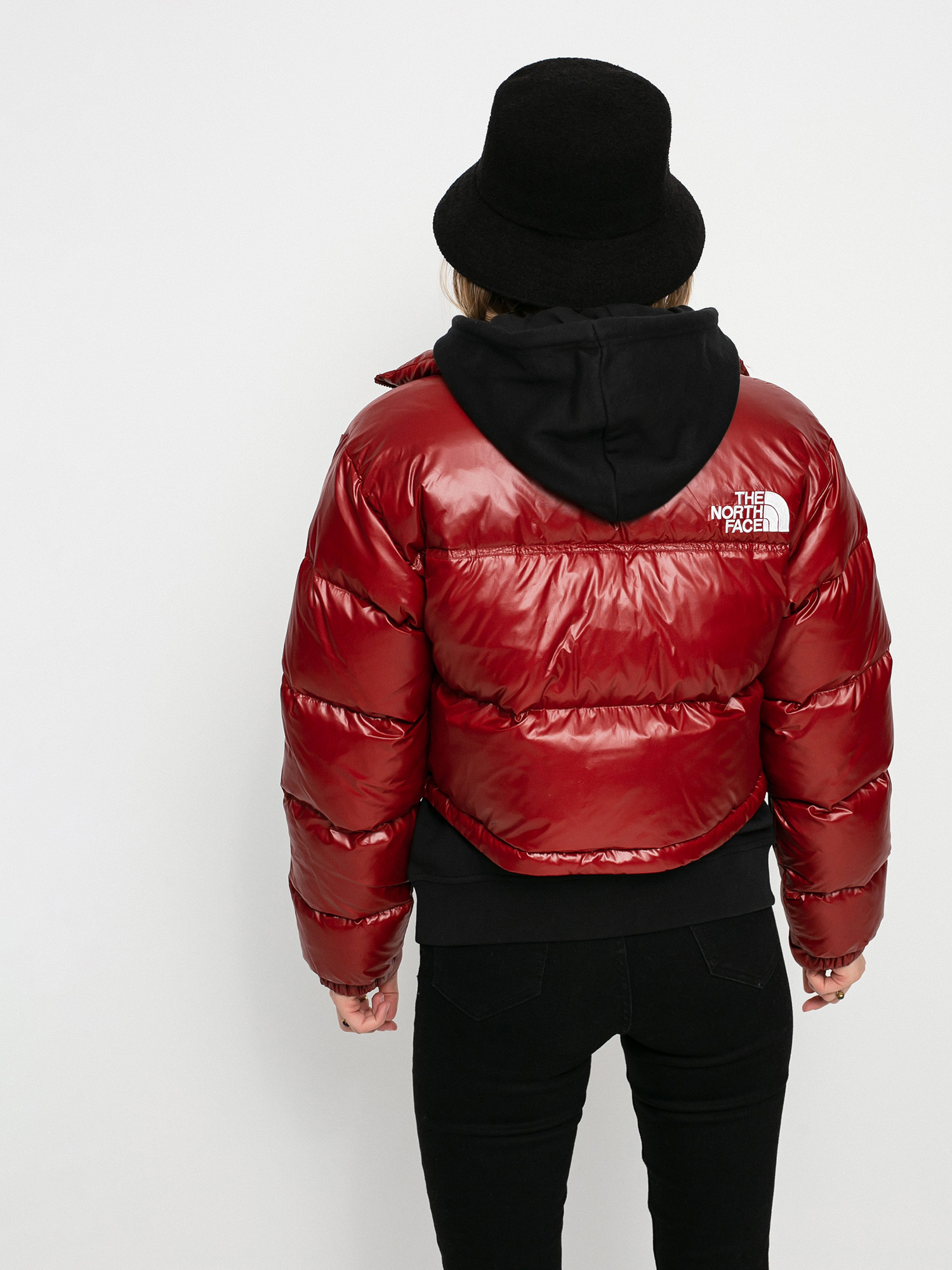 Kurtka The North Face Nuptse Short Wmn (brick house red)
