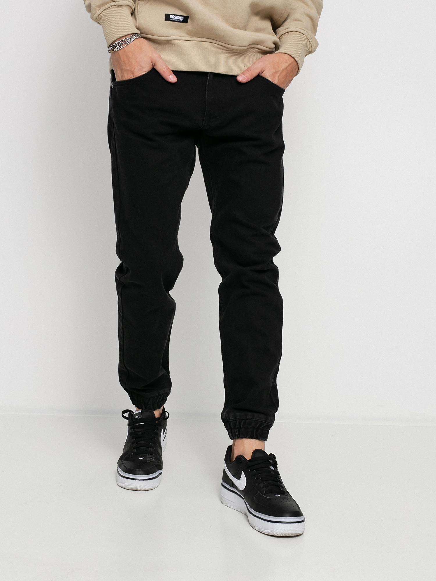 Spodnie MassDnm Base Jogger Jeans Sneaker Fit (black rinse)