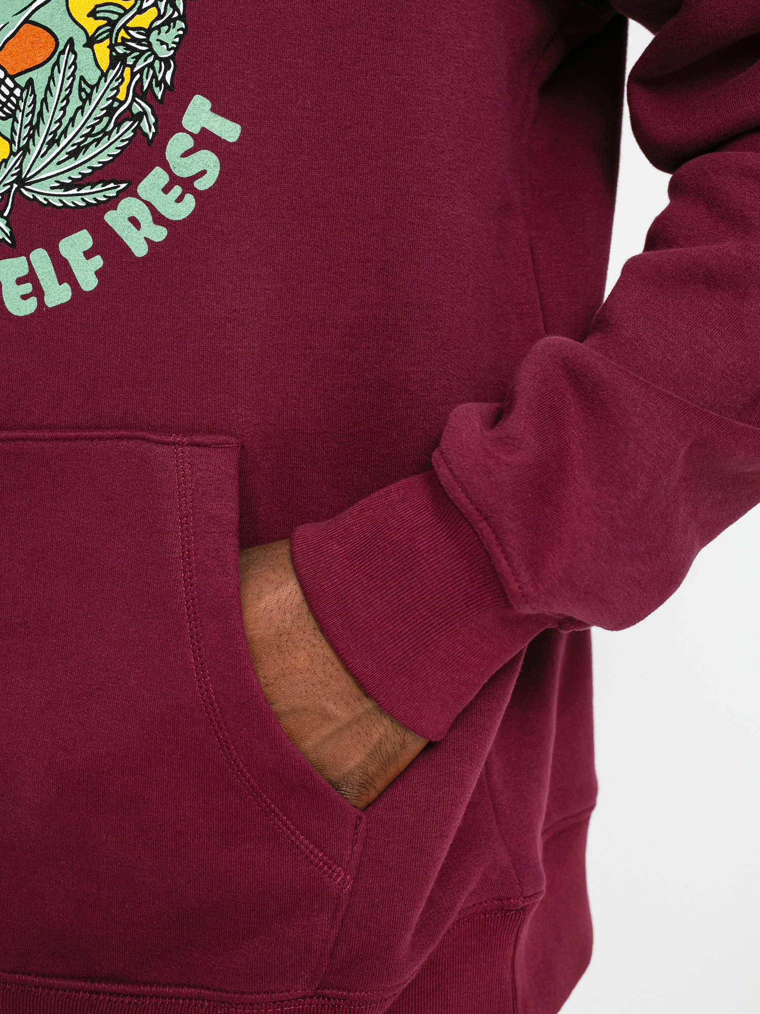 Bluza z kapturem Circa Let Yourself Rest HD (maroon)