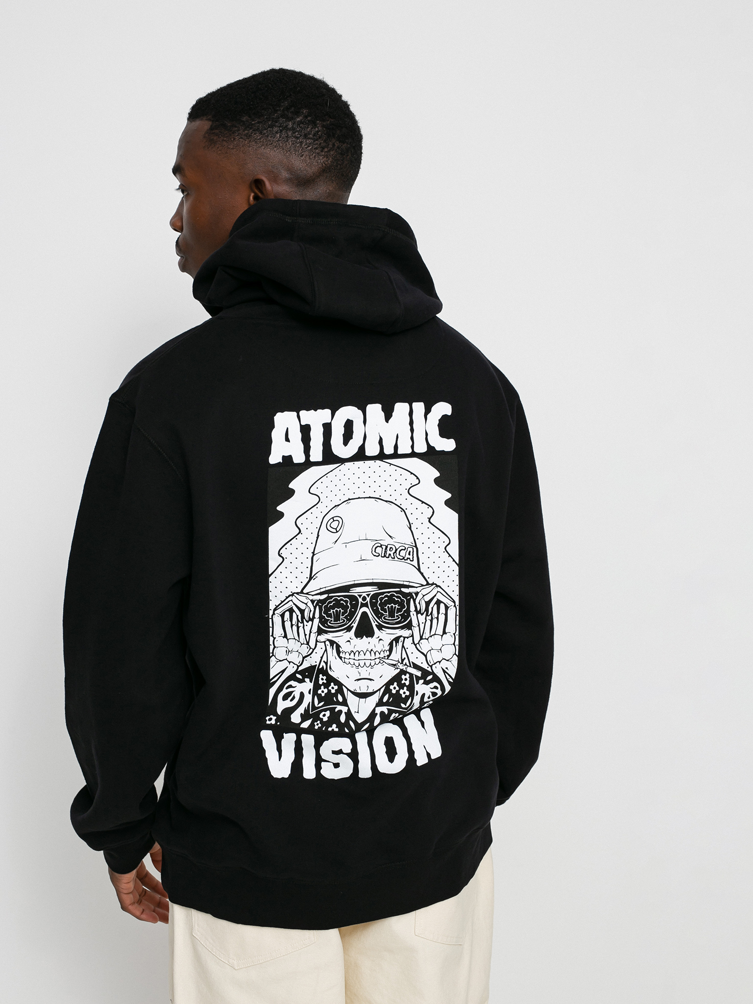 Bluza z kapturem Circa Atomic Vision HD (black)