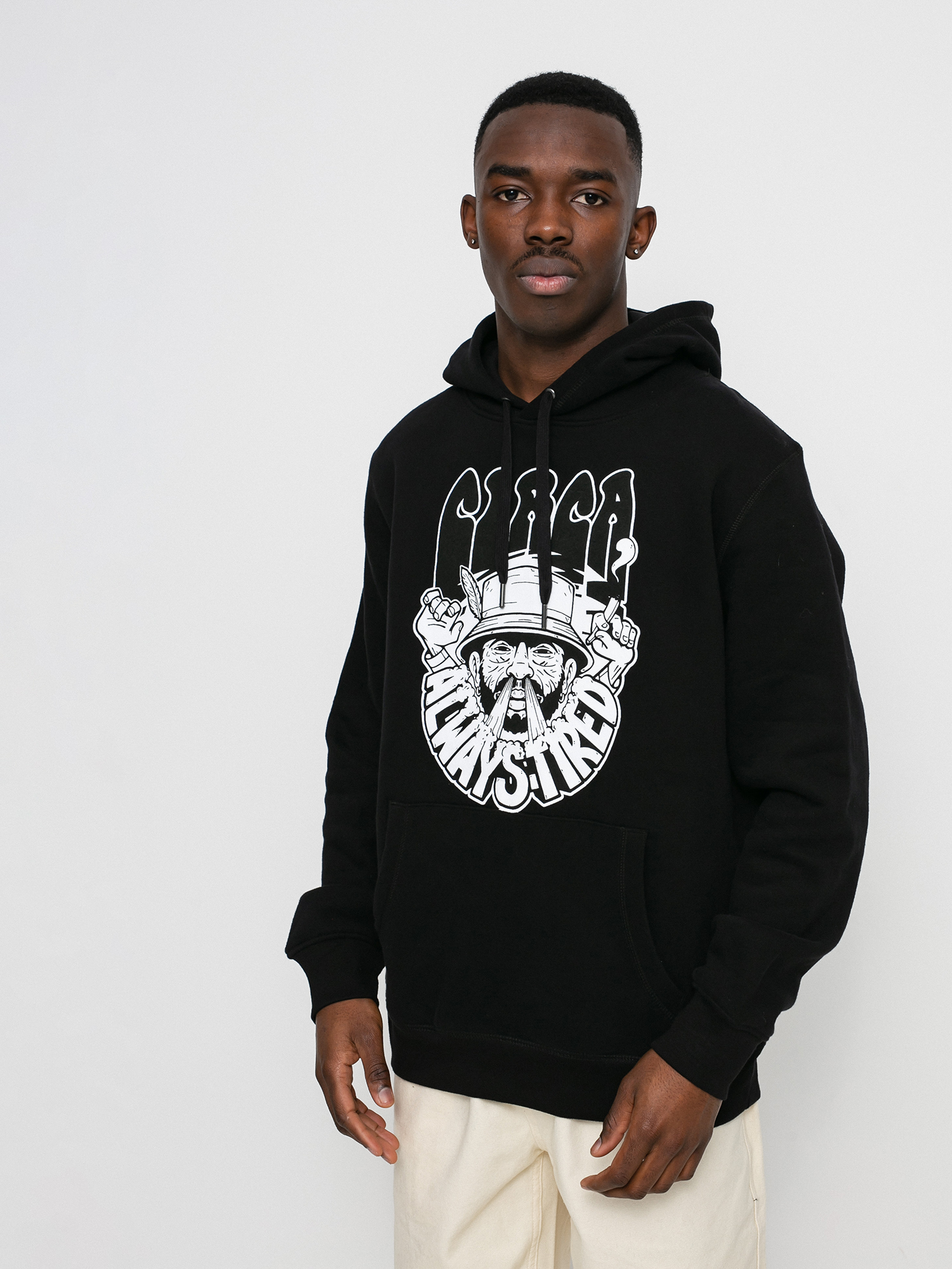 Bluza z kapturem Circa Always Tired HD (black)