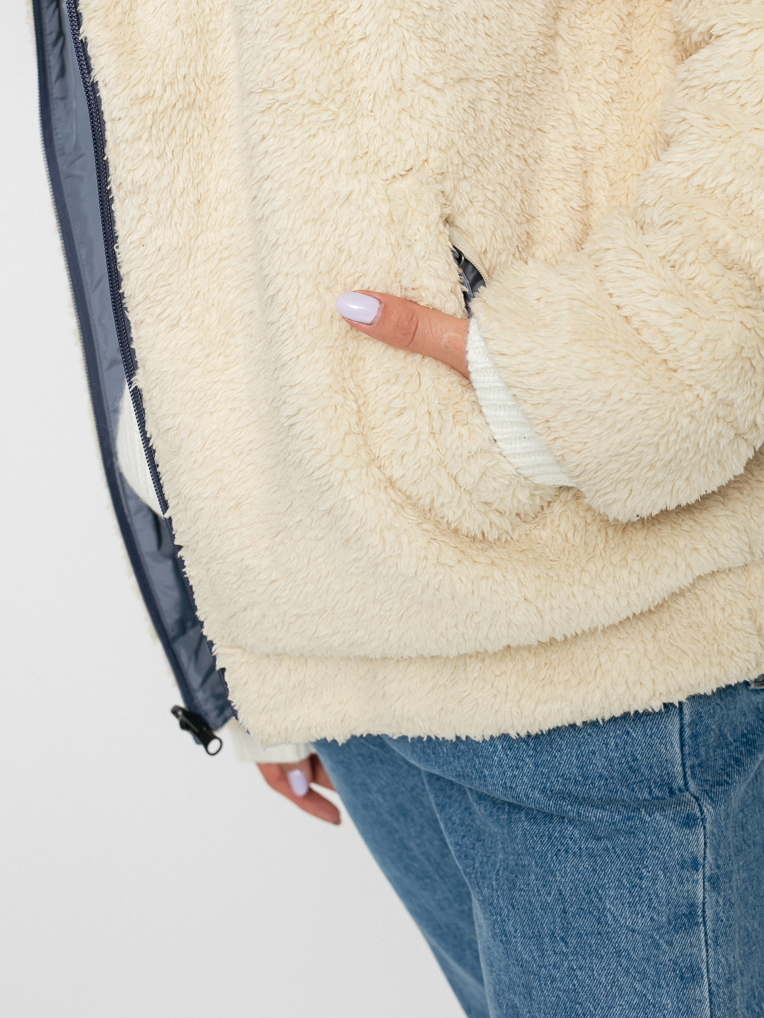 Kurtka Burton Lynx Full Zip Reversible Wmn (creme brulee/folkstone gray)