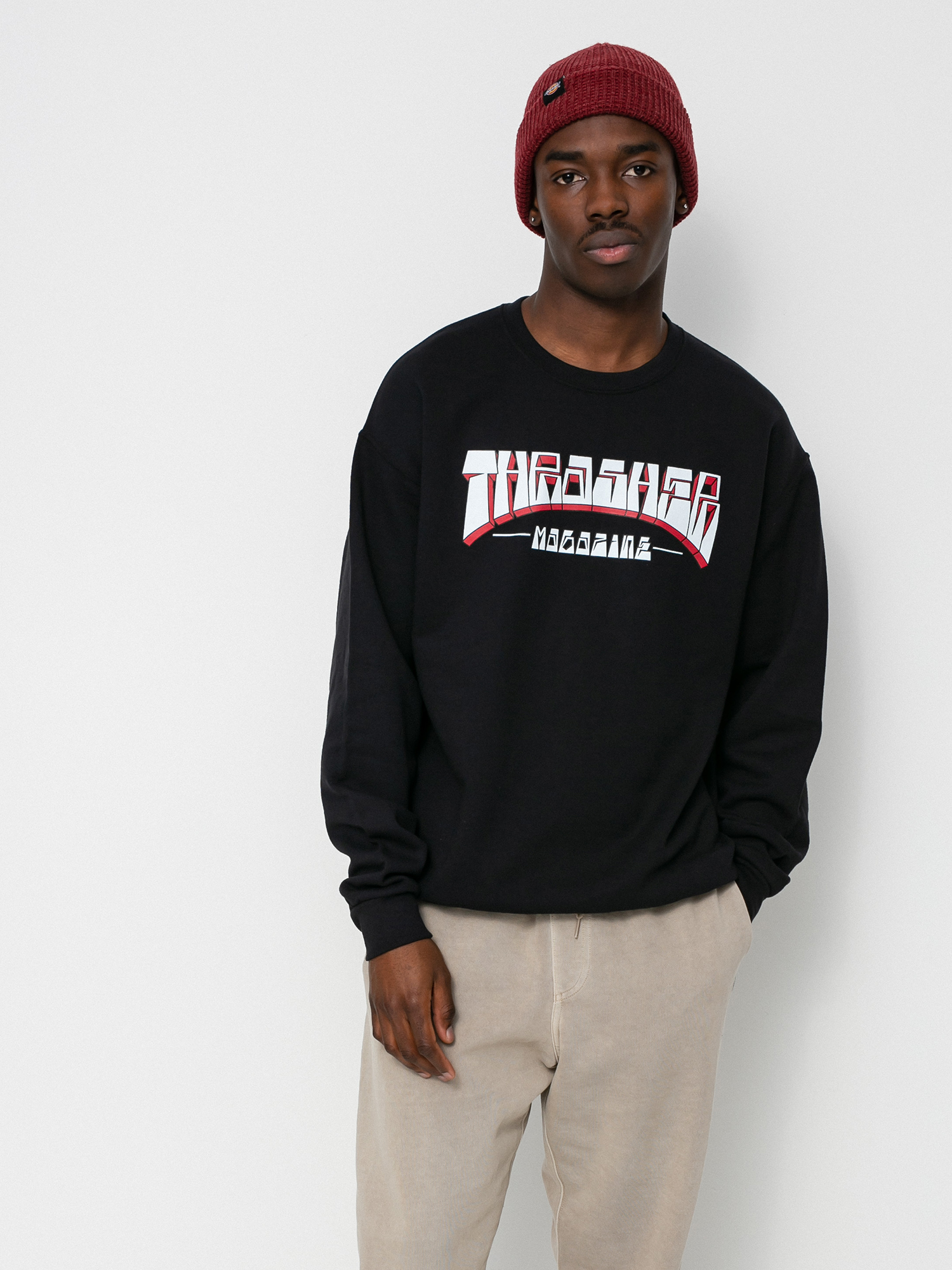 Bluza Thrasher Firme Logo Crew (chocolate)