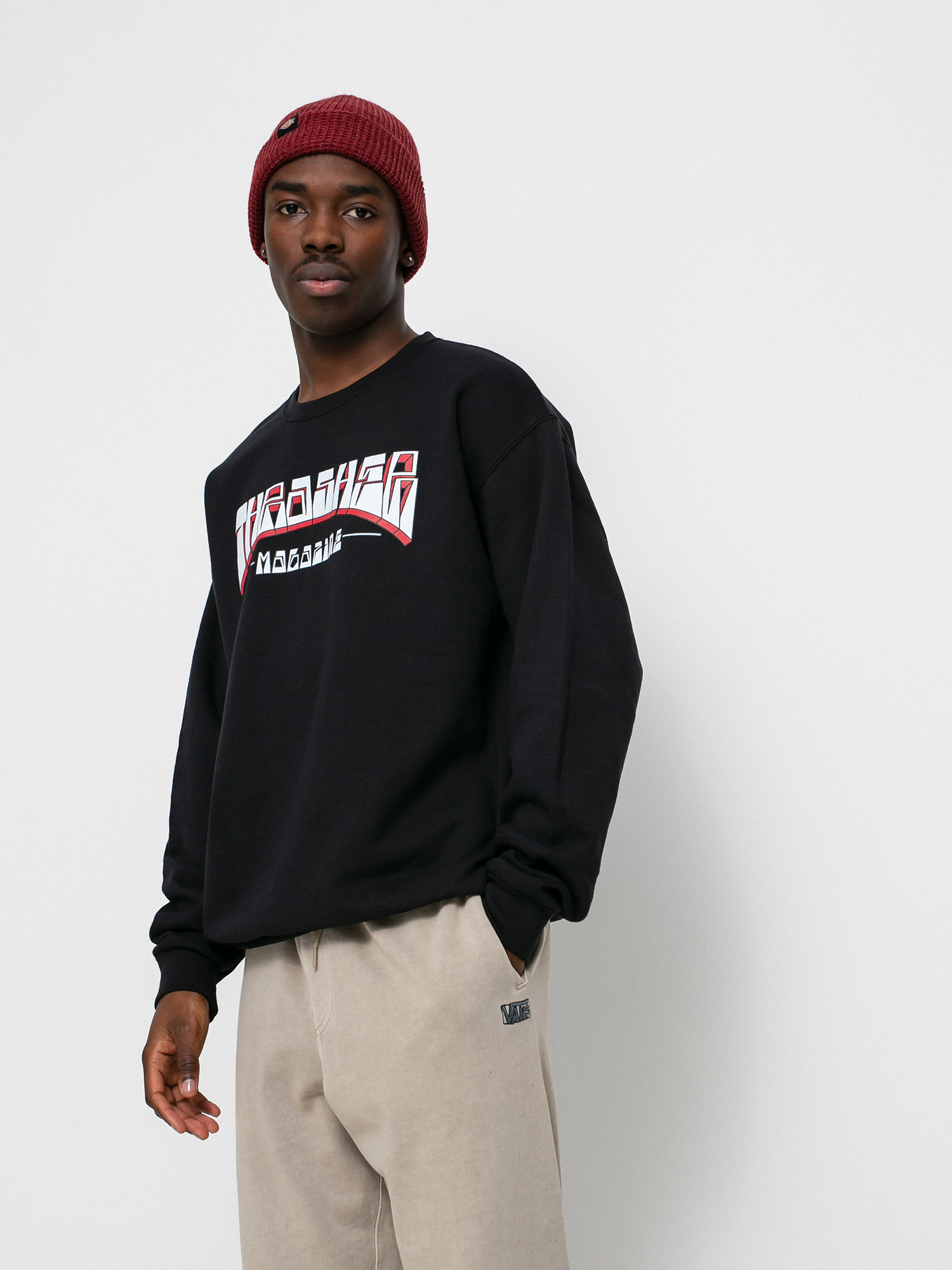 Bluza Thrasher Firme Logo Crew (chocolate)