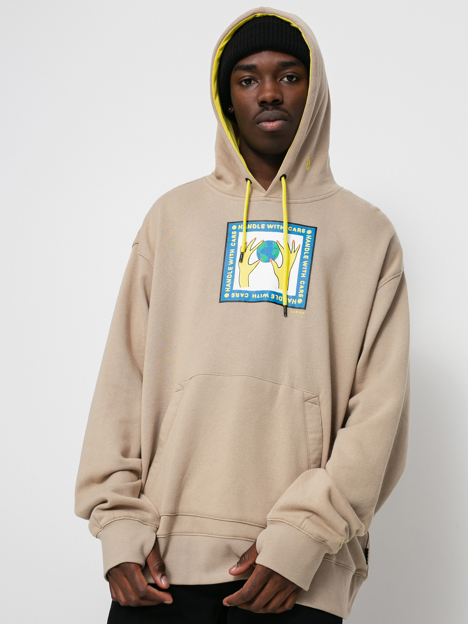 Bluza z kapturem Volcom Di HD (khaki)
