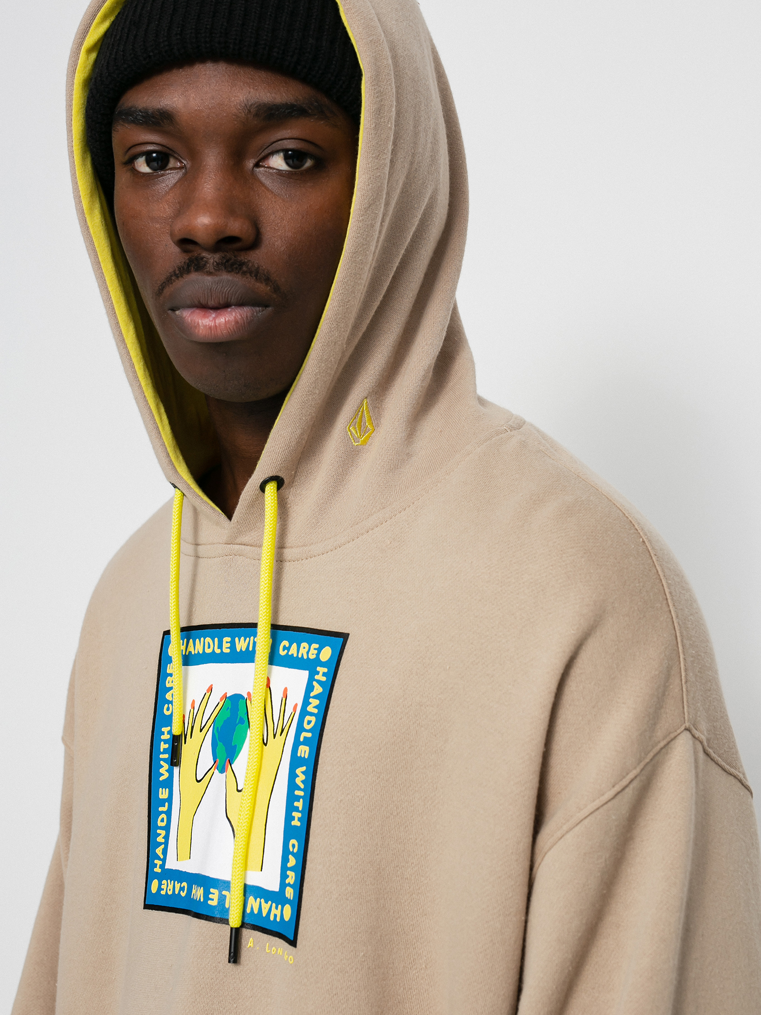 Bluza z kapturem Volcom Di HD (khaki)