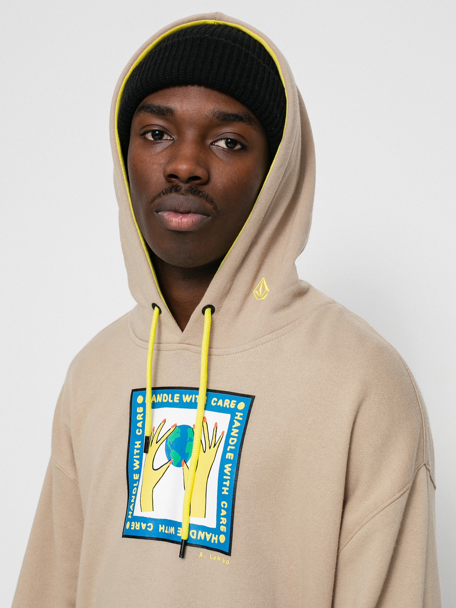Bluza z kapturem Volcom Di HD (khaki)