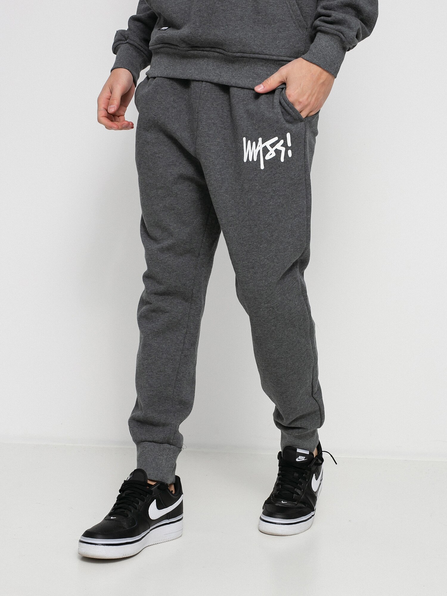 Spodnie MassDnm Signature Trap Fit (dark heather grey)