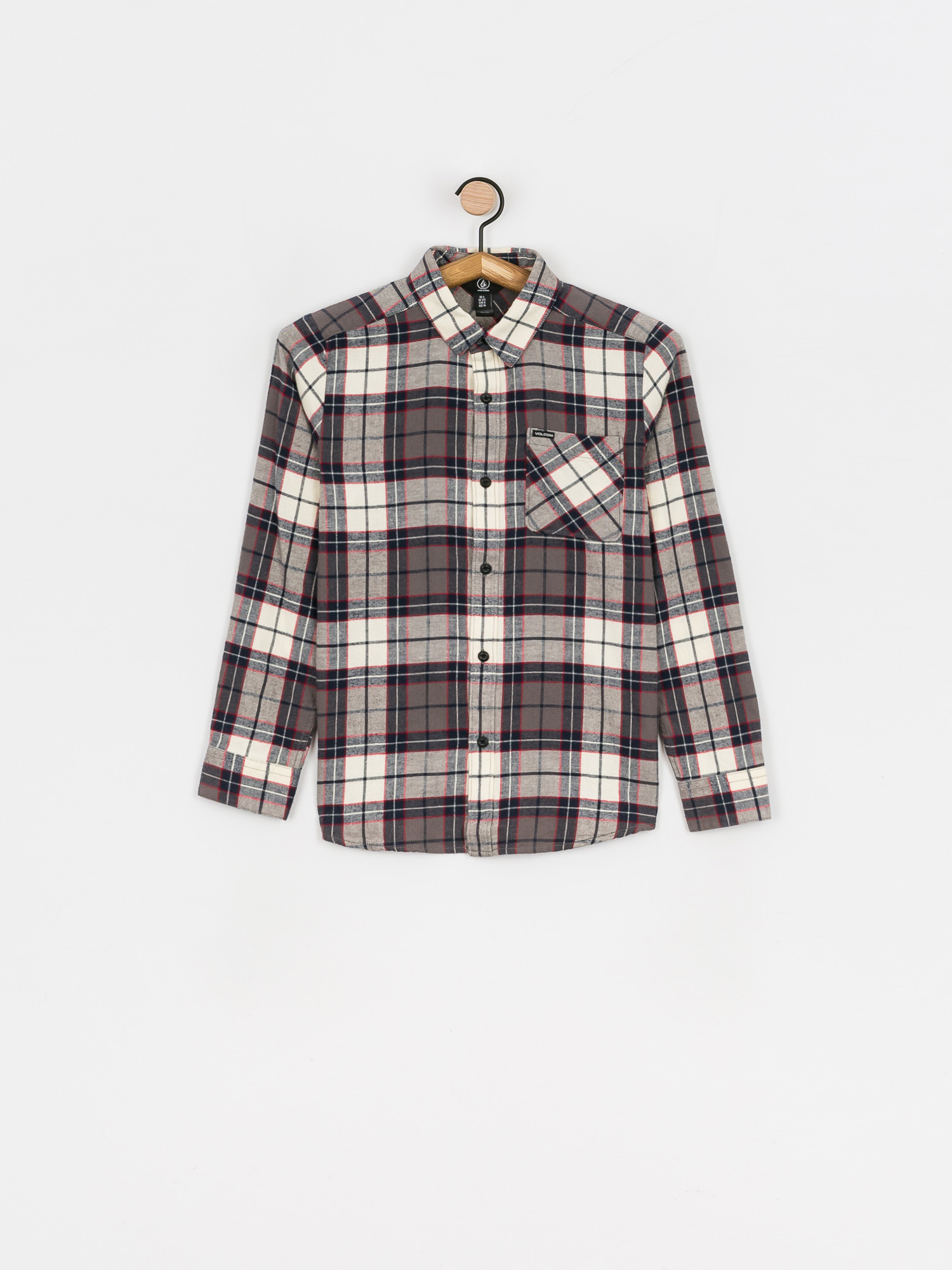 Koszula Volcom Caden Plaid JR (bleached sand)