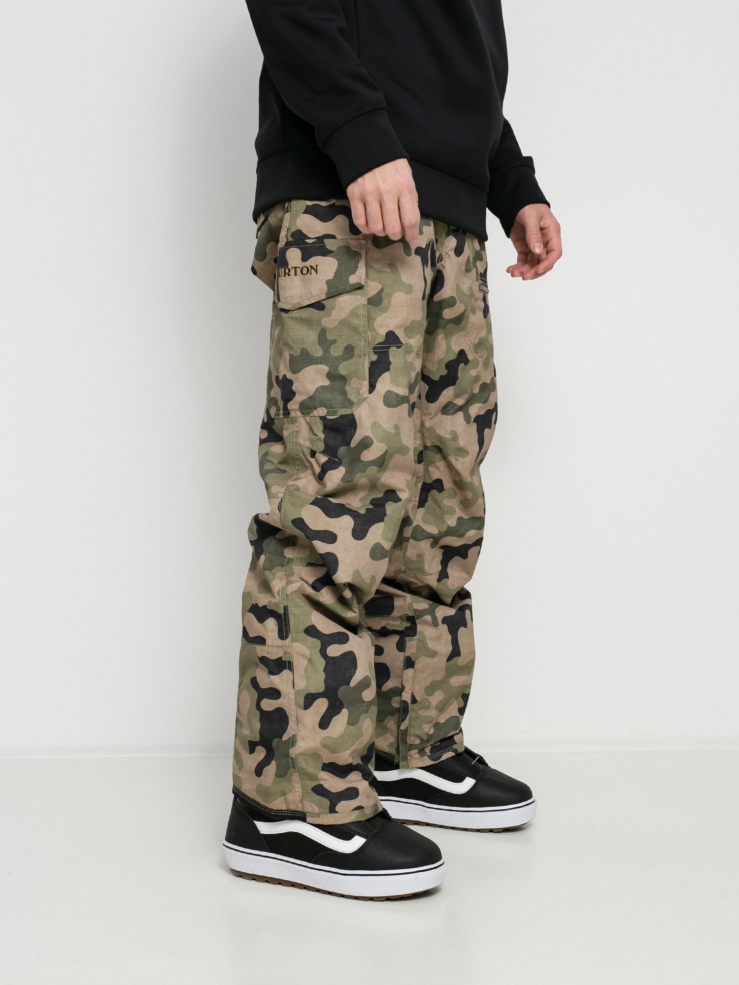 Męskie Spodnie snowboardowe Burton Insulated Covert (martini olive terra camo)