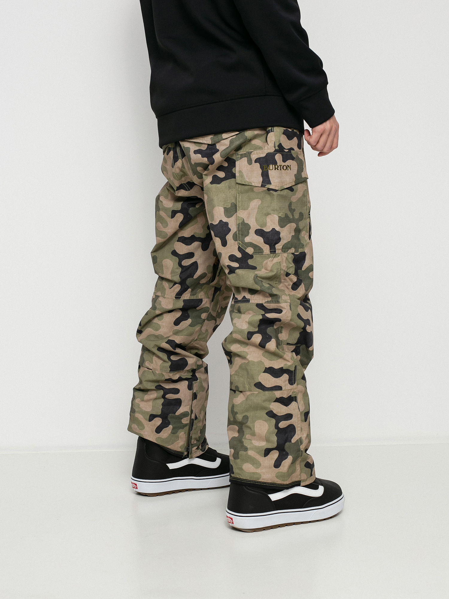 Męskie Spodnie snowboardowe Burton Insulated Covert (martini olive terra camo)