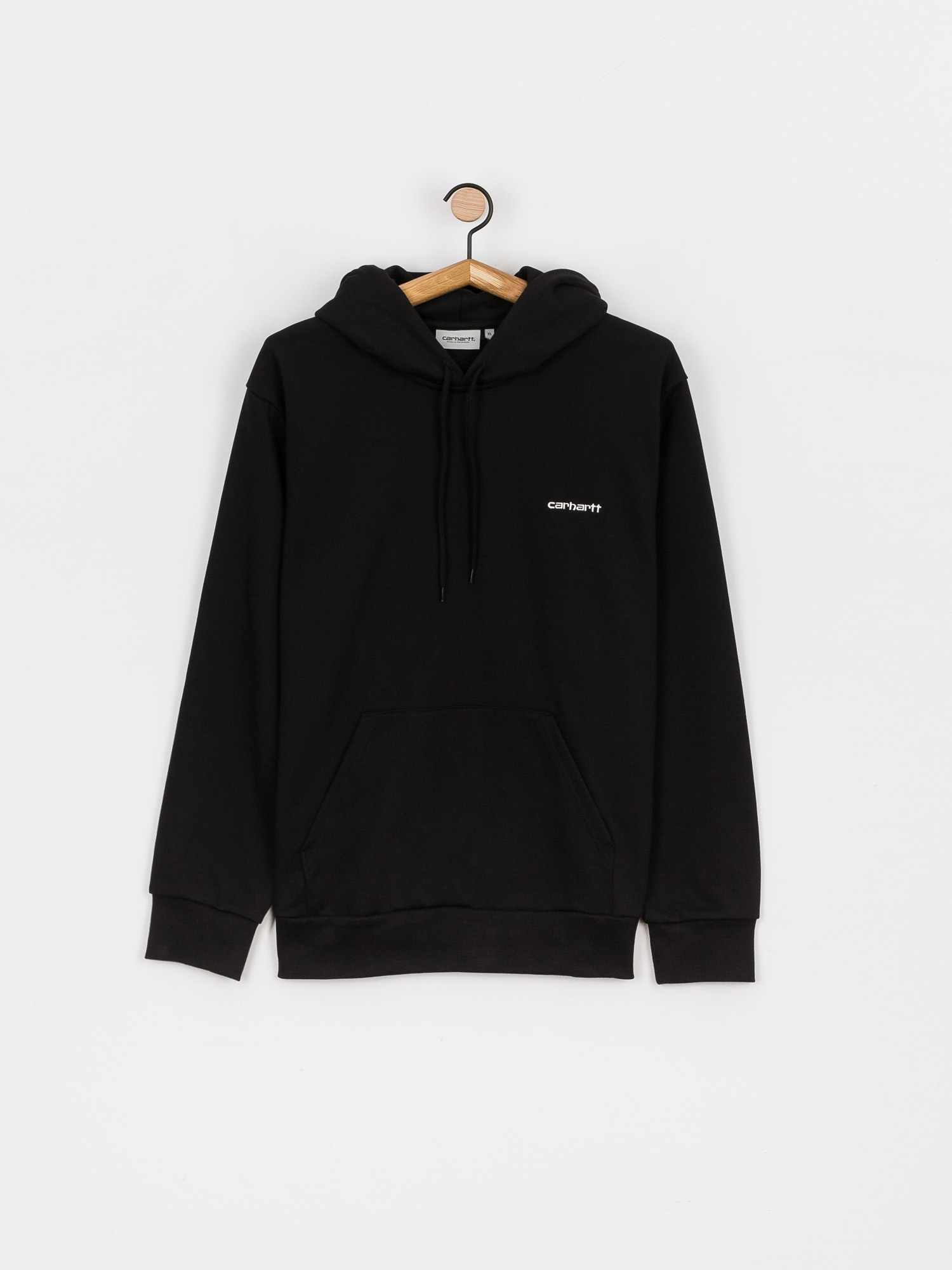 Bluza z kapturem Carhartt WIP Script Embroidery HD (black/white)