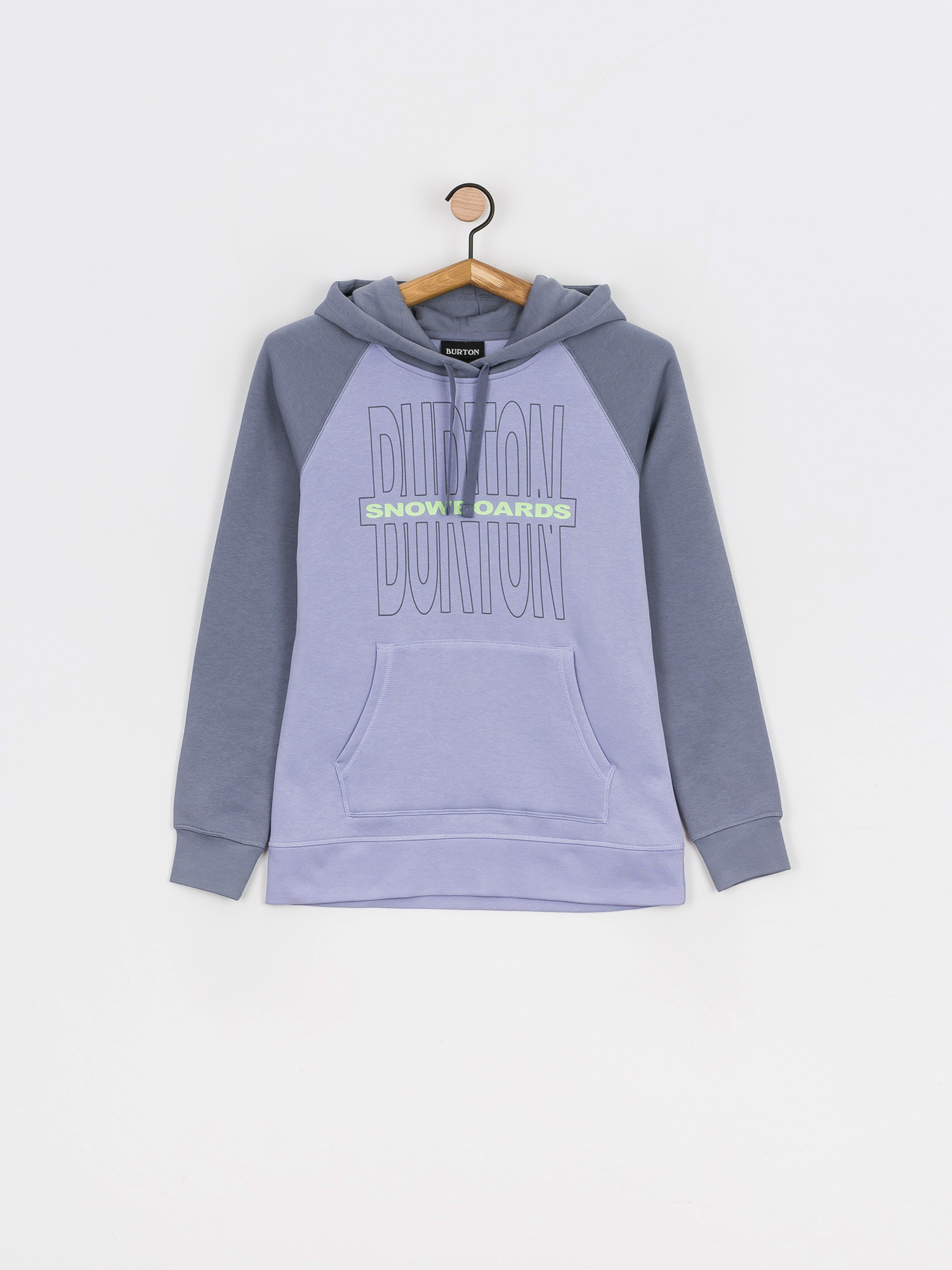 Bluza z kapturem Burton Crestmoore Pullover HD Wmn (foxglove violet/folkstone gray)