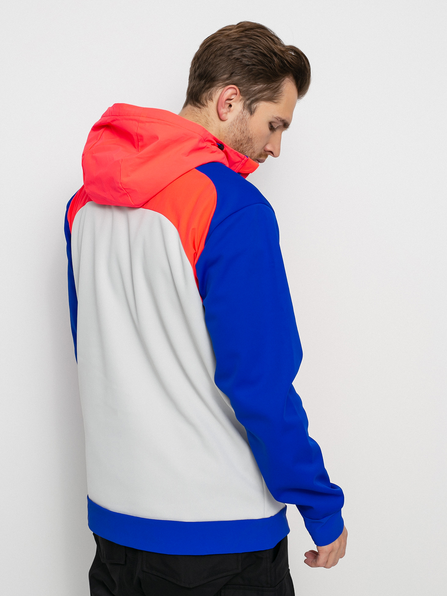 Bluza Burton Crown Weatherproof (cobalt blue/potent pink/lunar gray)