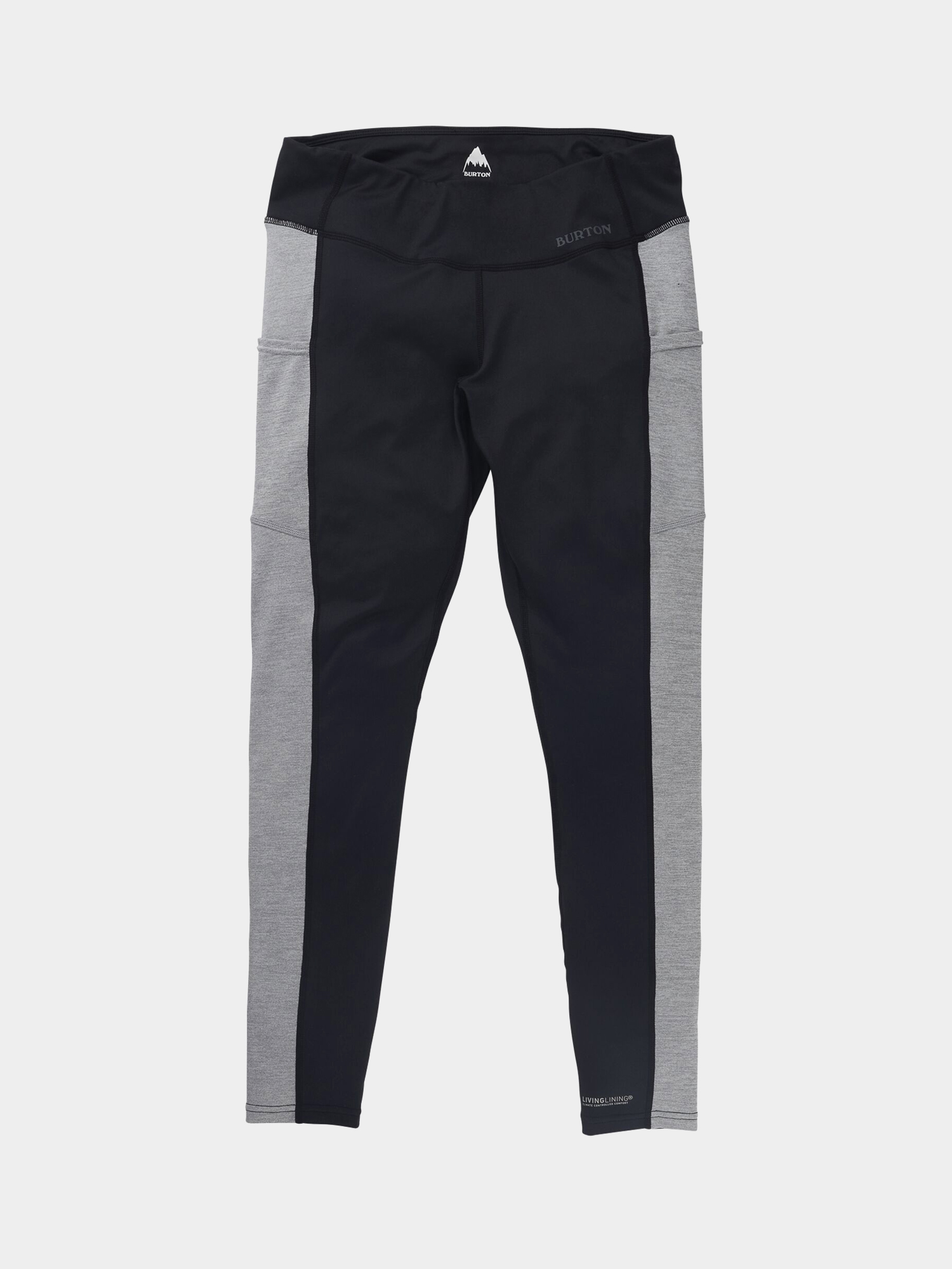 Damskie Legginsy aktywne Burton Midweight X Base Layers (true black/gray heather)
