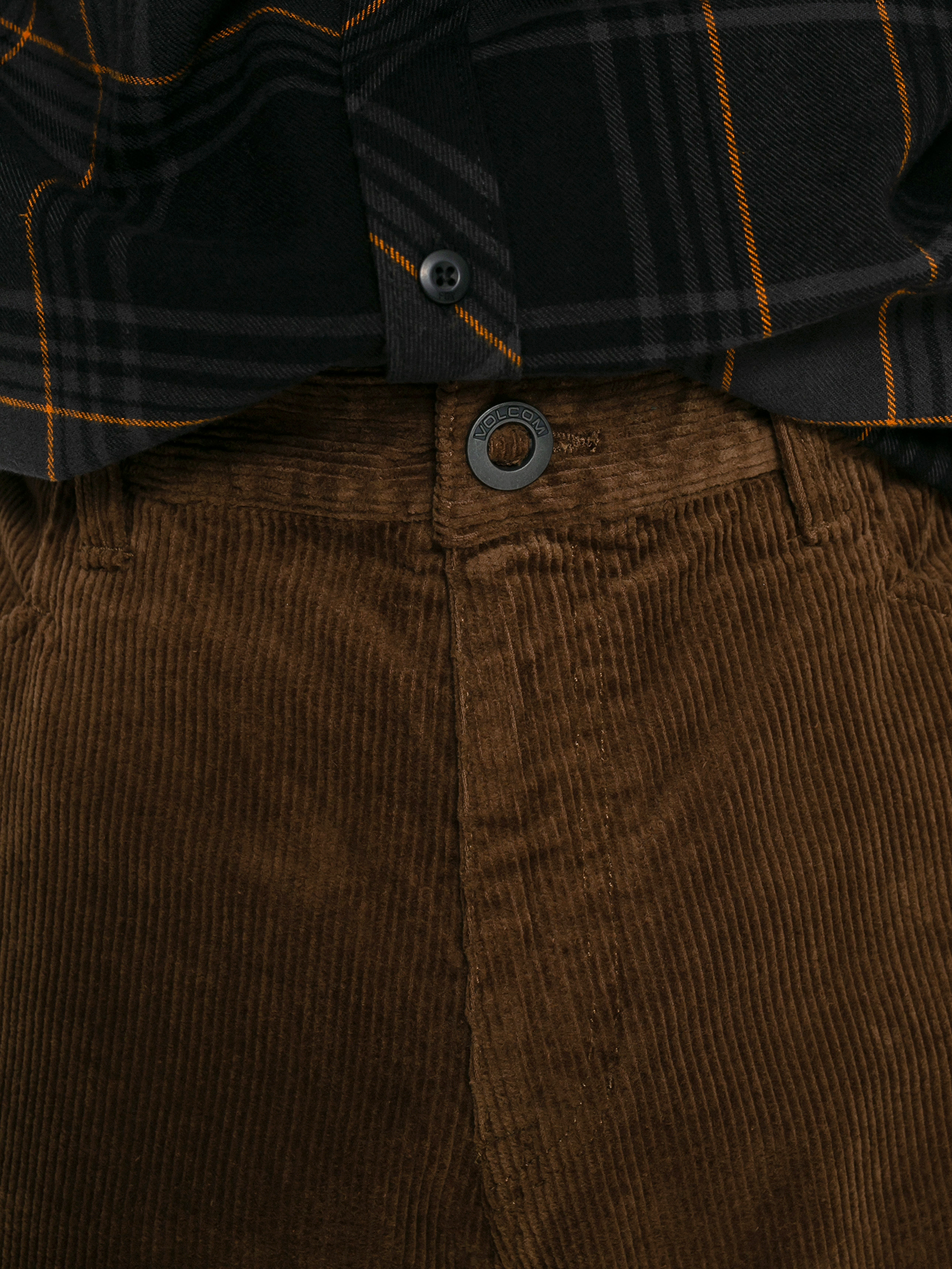 Spodnie Volcom Louie Lopez Tapered Cord (dark earth)
