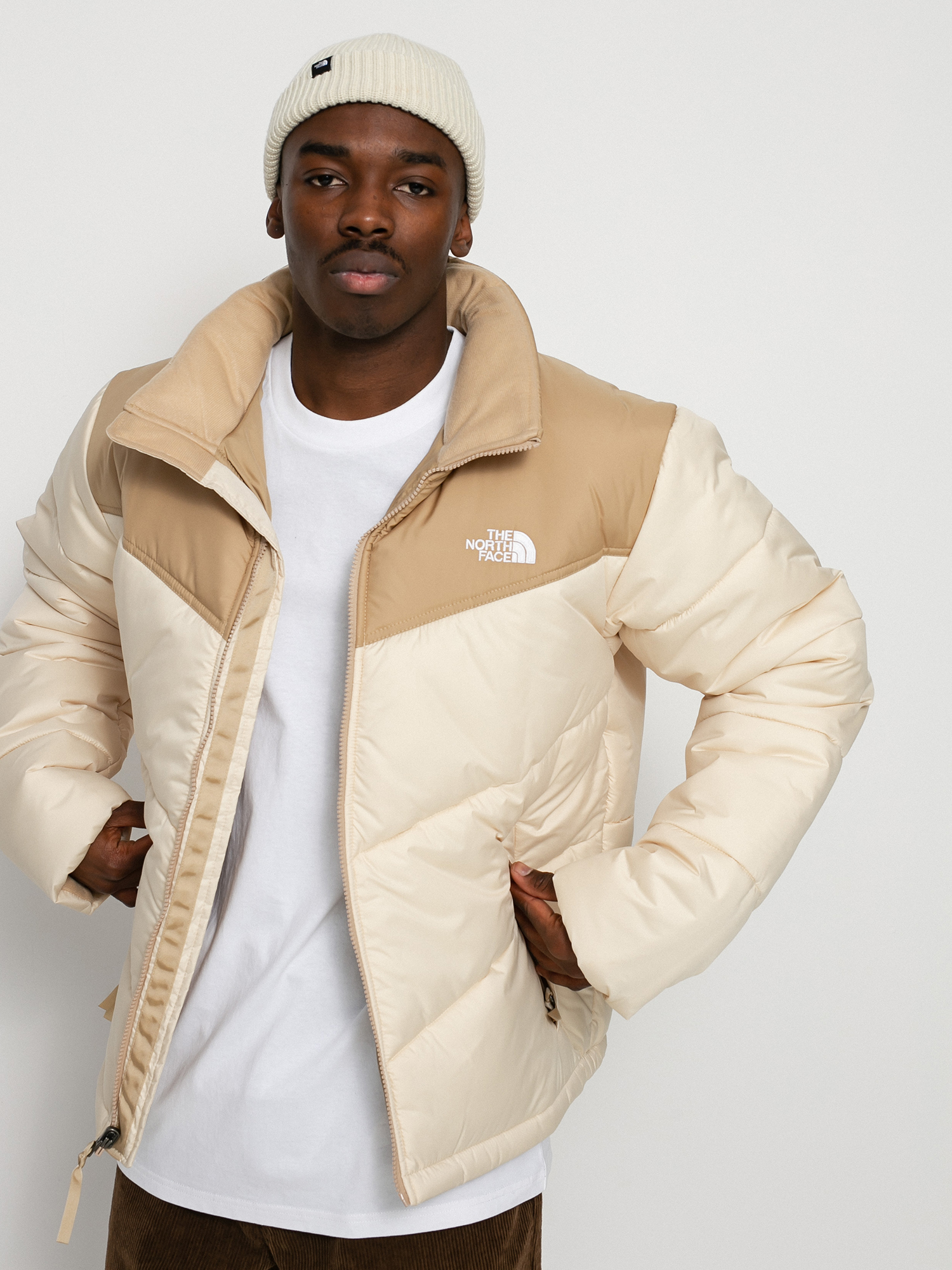Kurtka The North Face Saikuru (bleachdsand/hawthornkhaki)