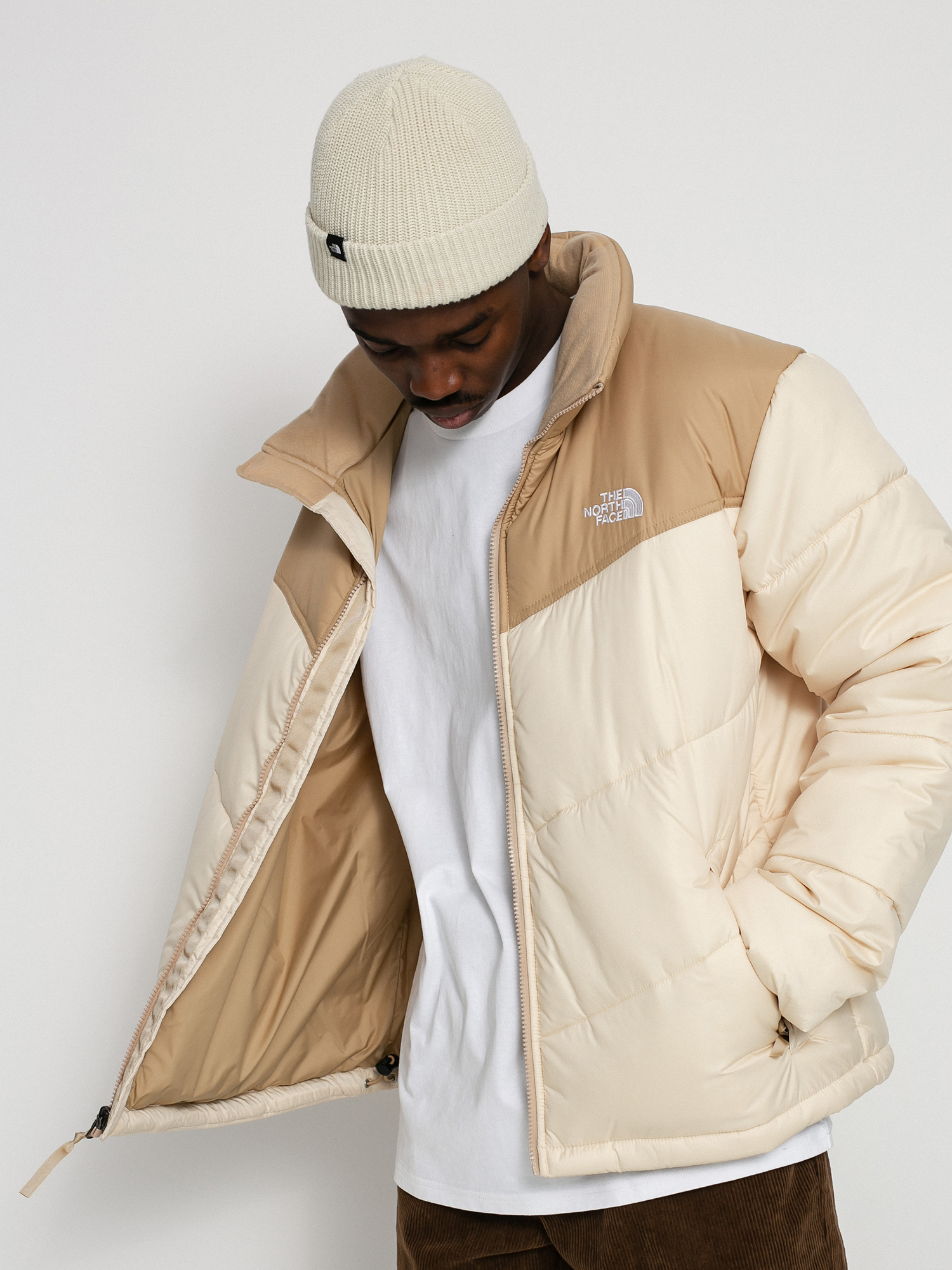 Kurtka The North Face Saikuru (bleachdsand/hawthornkhaki)