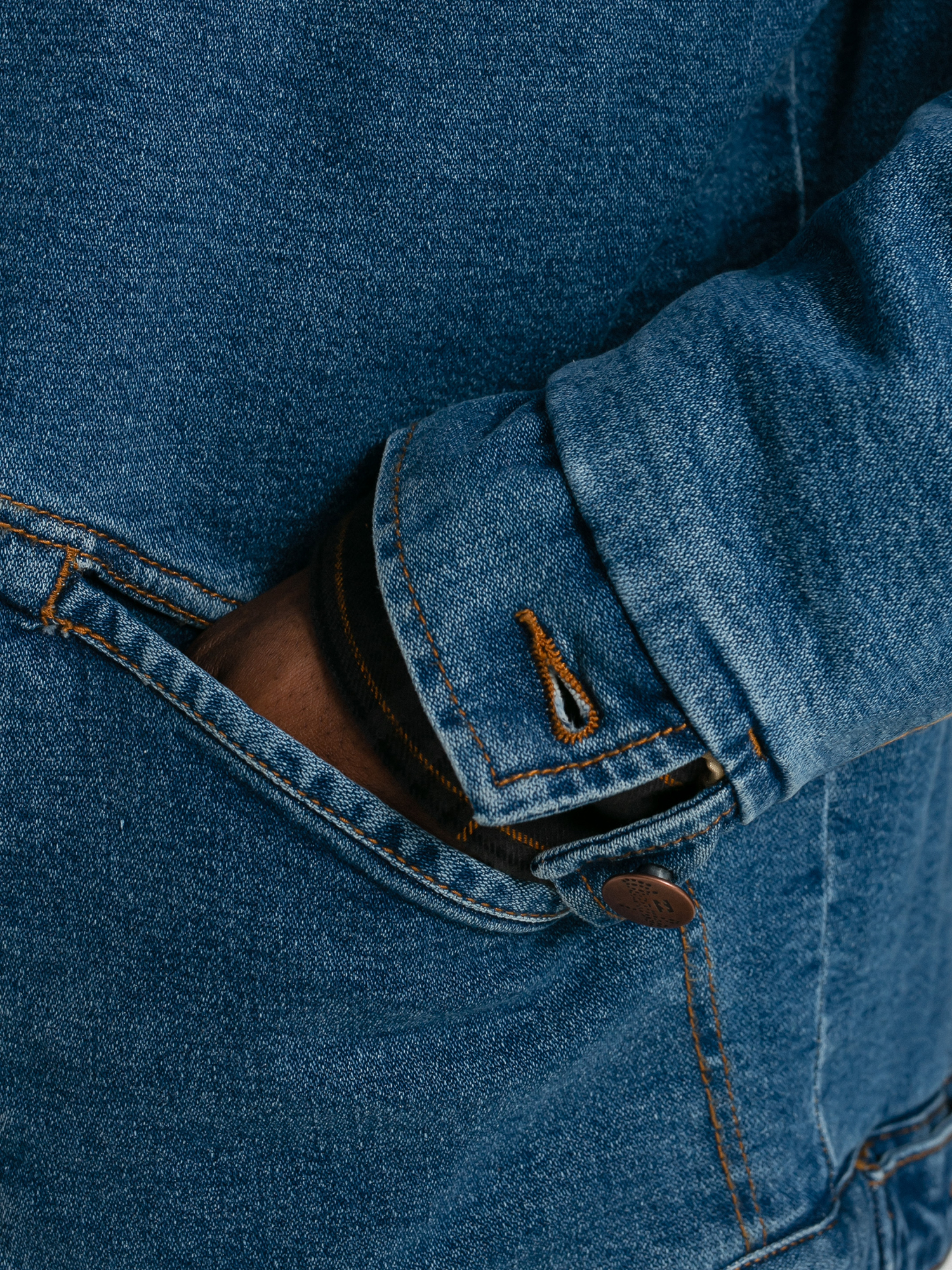 Kurtka Billabong X Wrangler Range Denim Sherpa (ocean)