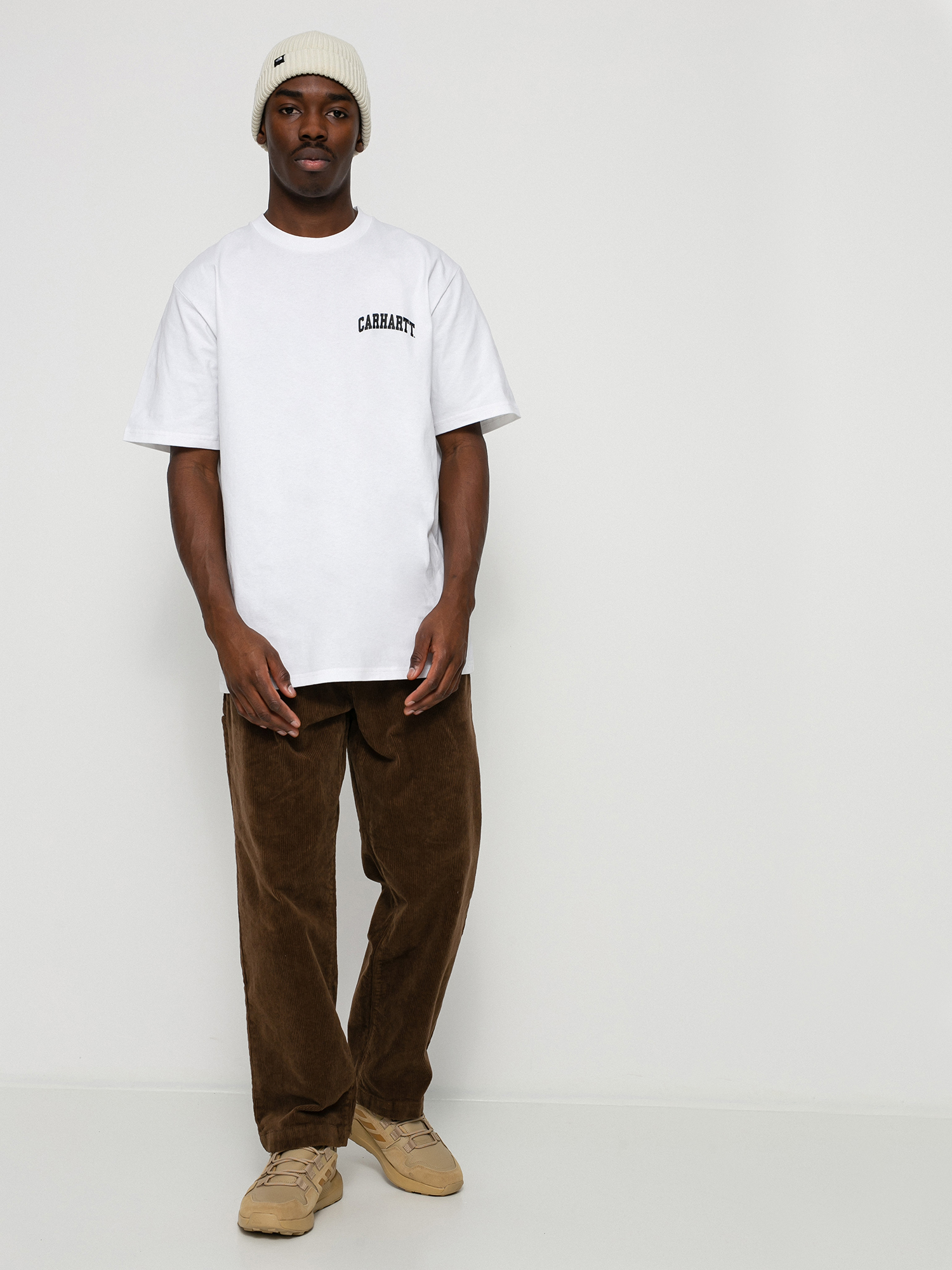 T-shirt Carhartt WIP University Script (white/black)