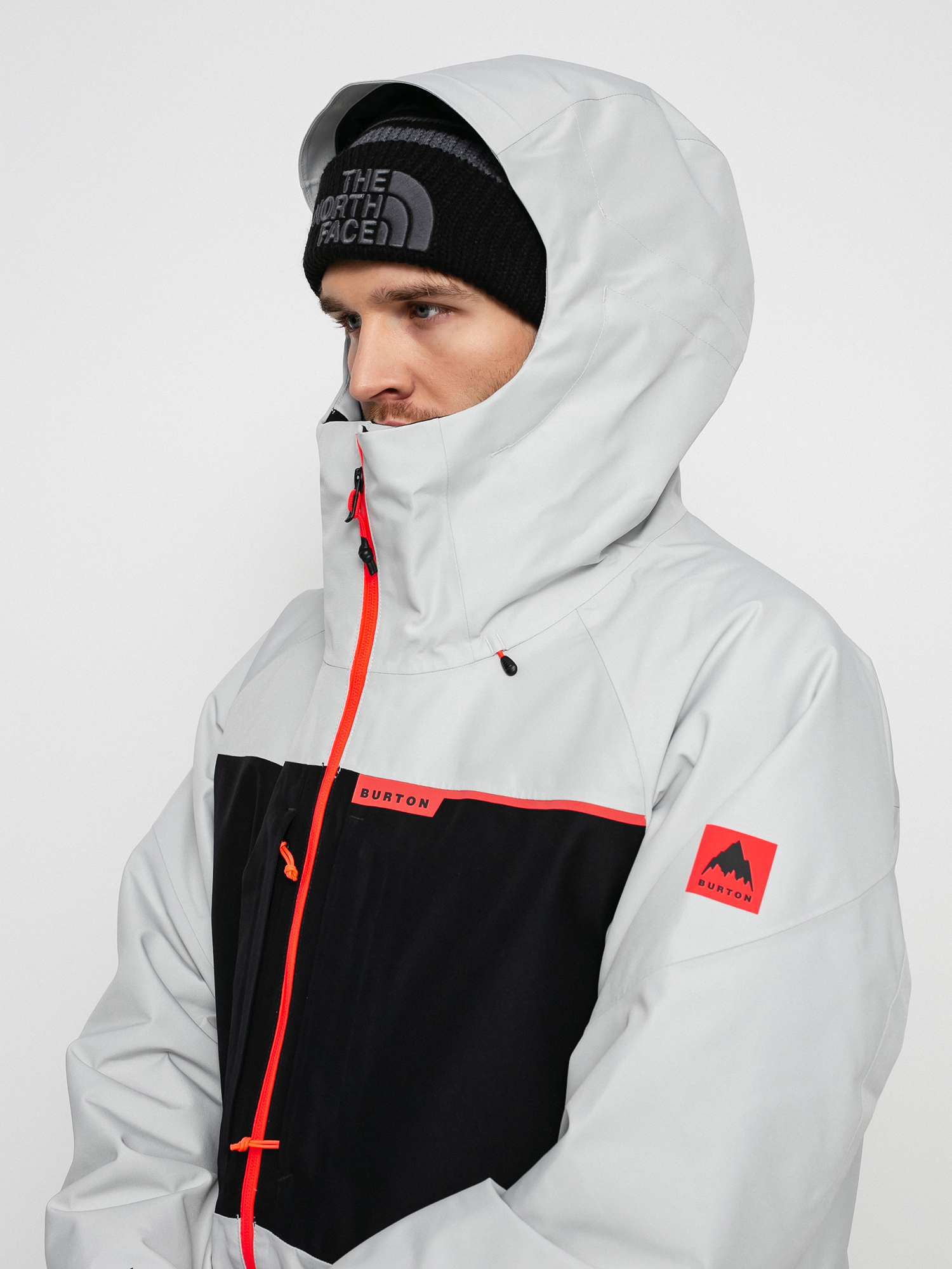 Męska Kurtka snowboardowa Burton Gore Tex 2L Pillowline (lunar gray/true black)