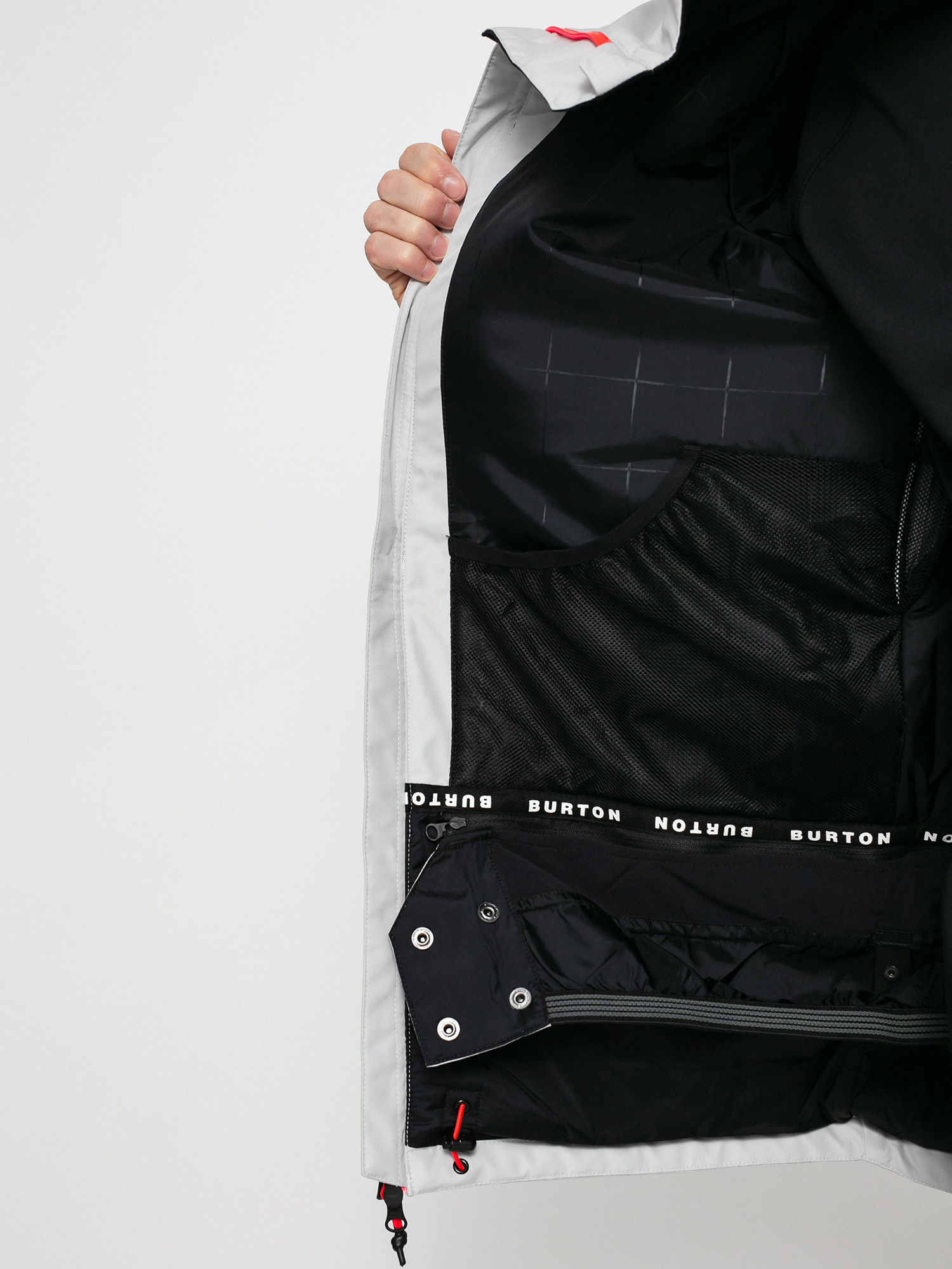 Męska Kurtka snowboardowa Burton Gore Tex 2L Pillowline (lunar gray/true black)