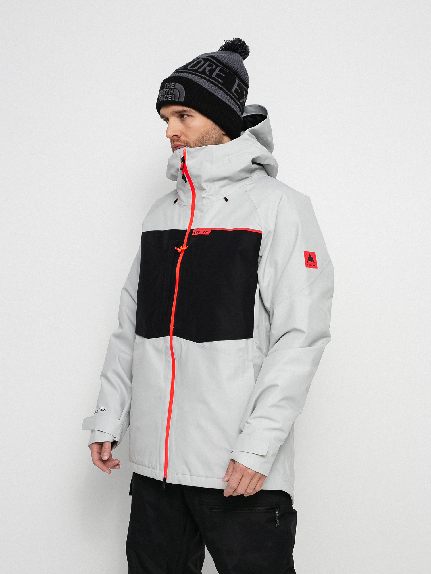 Męska Kurtka snowboardowa Burton Gore Tex 2L Pillowline (lunar gray/true black)