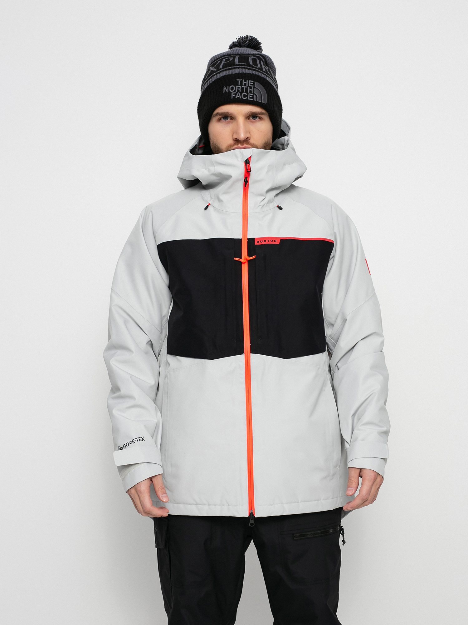 Męska Kurtka snowboardowa Burton Gore Tex 2L Pillowline (lunar gray/true black)