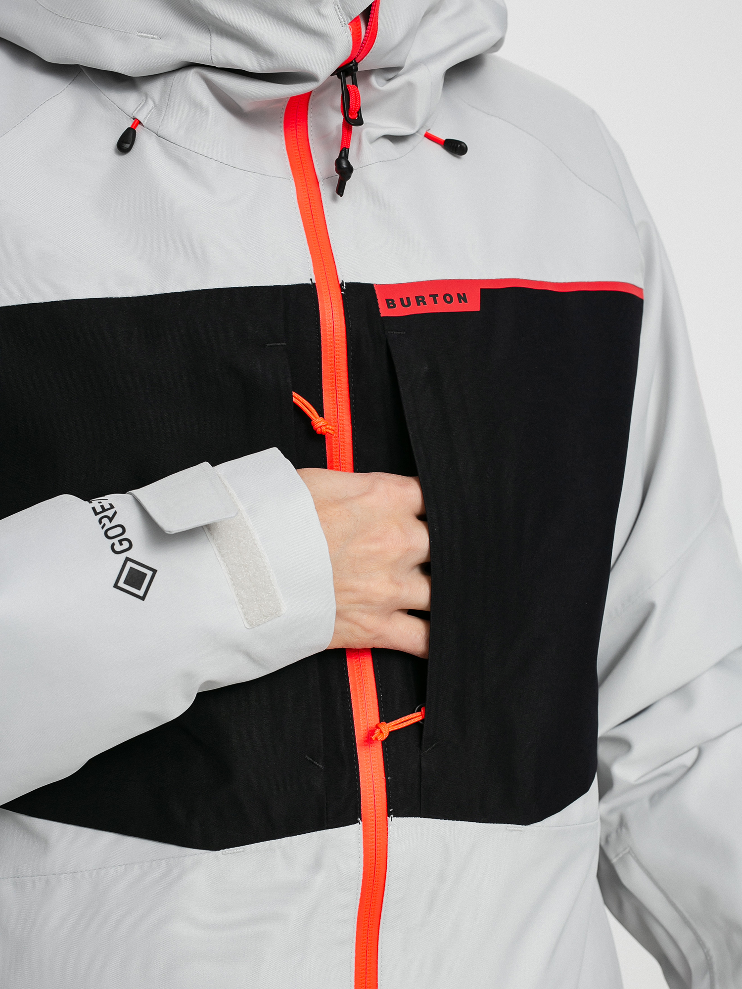 Męska Kurtka snowboardowa Burton Gore Tex 2L Pillowline (lunar gray/true black)