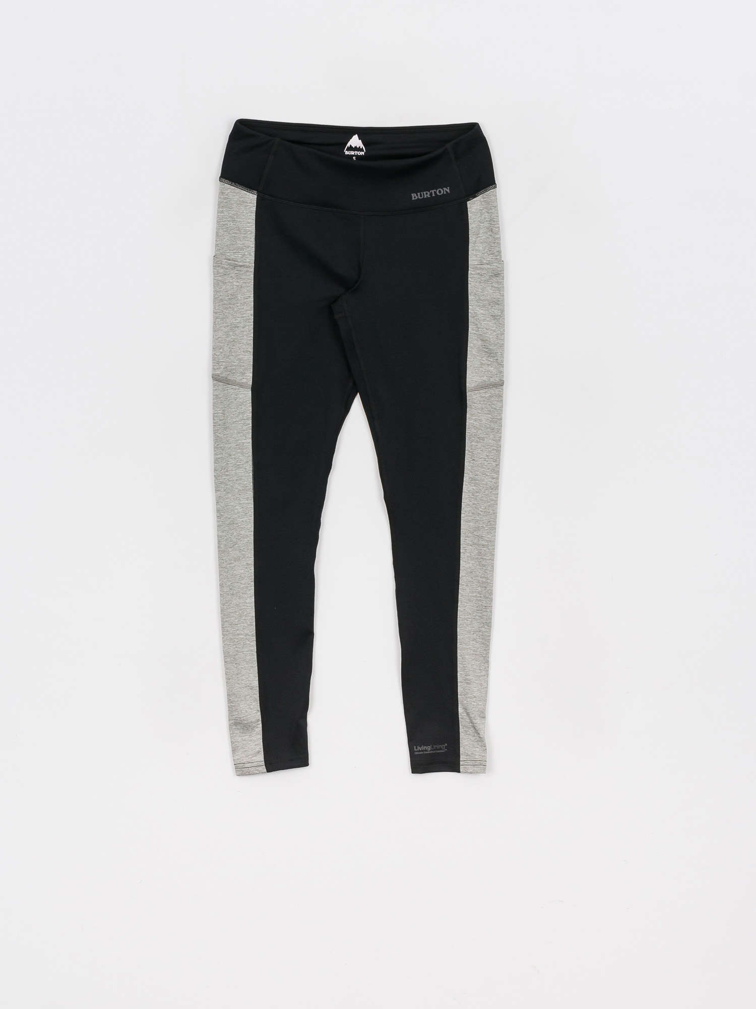 Damskie Legginsy aktywne Burton Midweight X Base Layers (true black/gray heather)