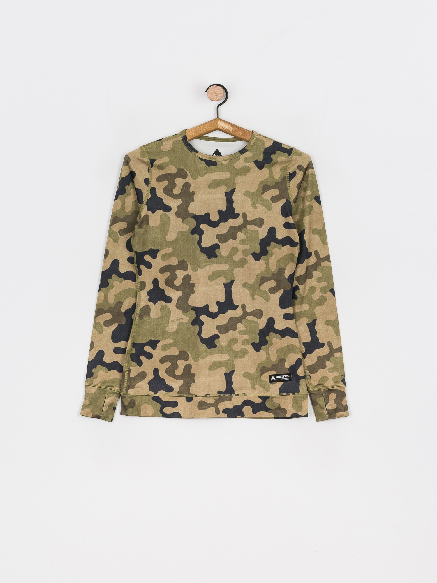 Damski Longsleeve aktywny Burton Midweight Base Layer (martini olive terra camo)