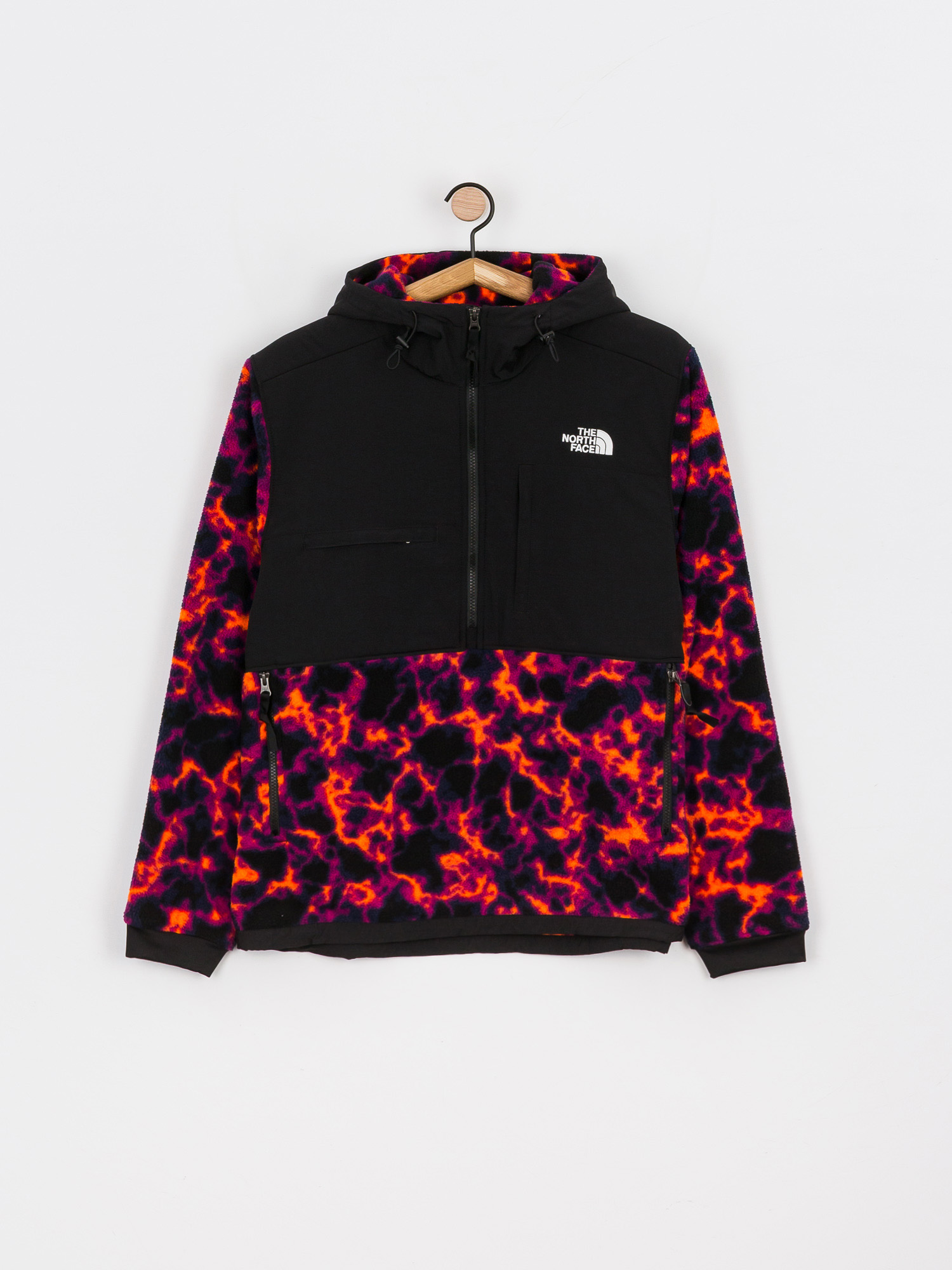 Męski Polar The North Face Printed Denali 2 Anorak (tnf black marblecamoprint)