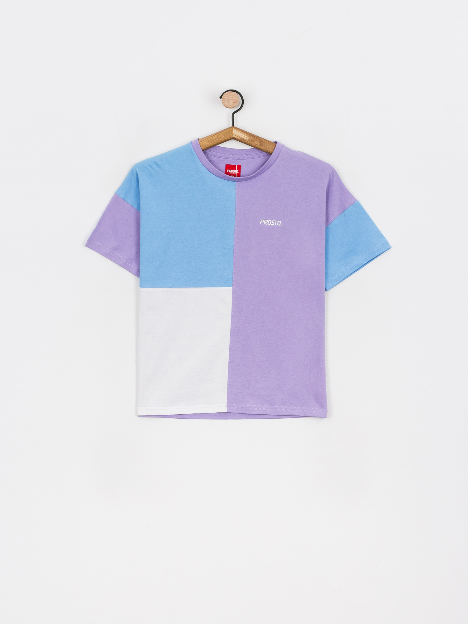 T-shirt Prosto Mousse Wmn (violet/soft blue)