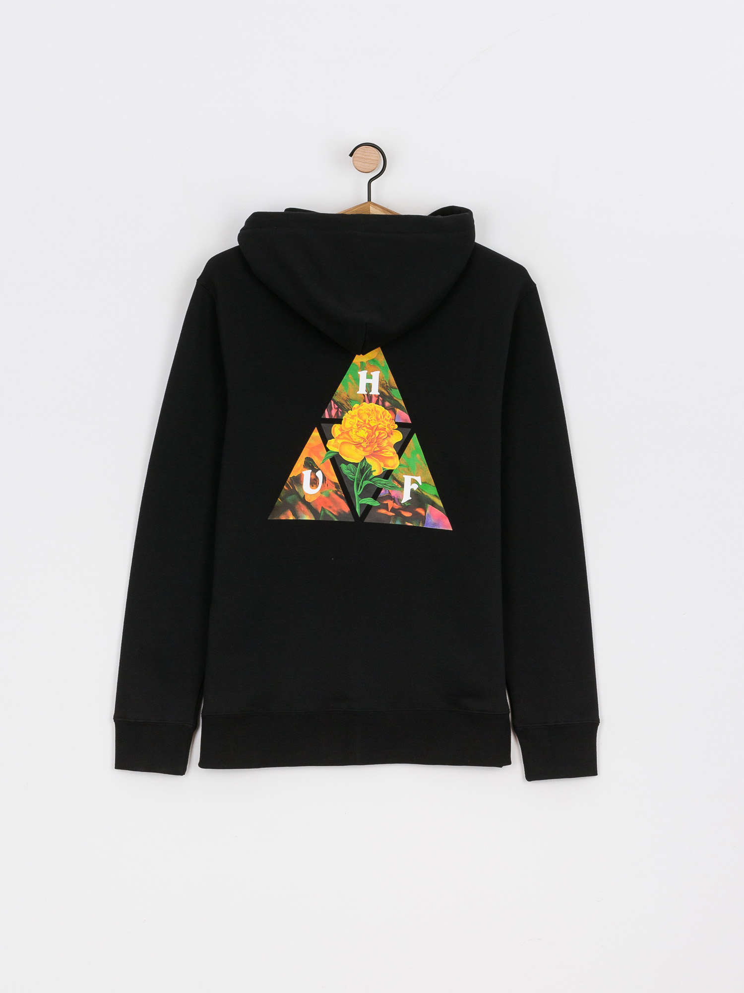 Bluza z kapturem HUF New Dawn Triple Triangle HD (black)