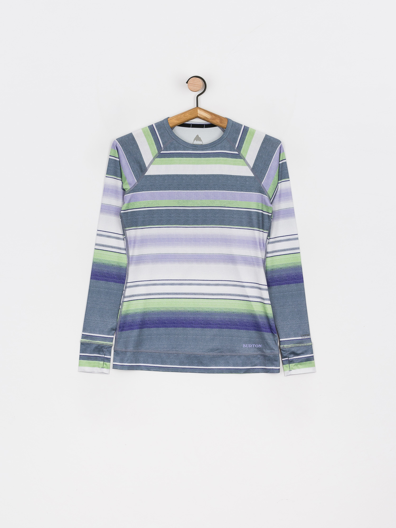 Damski Longsleeve aktywny Burton Lightweight X Base Layer (folkstone blanket stripe)